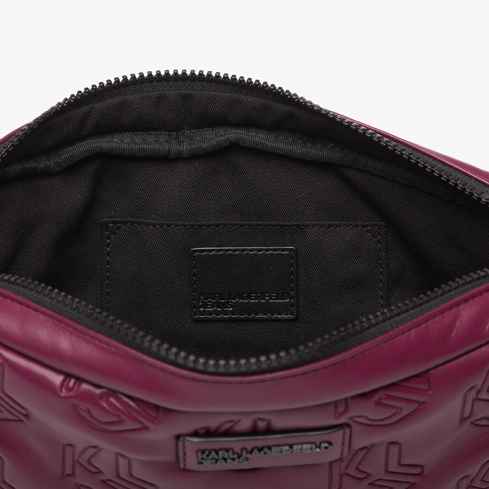 Krepšiai per petį Karl Lagerfeld Jeans Puffy Pu Elongated Bag Amaranth