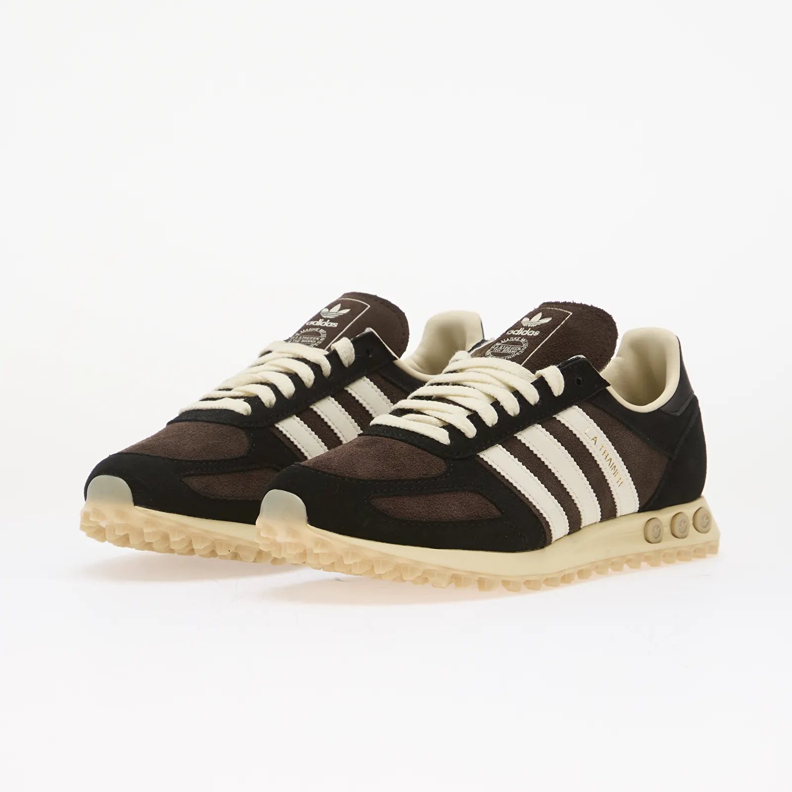 Pánské tenisky a boty adidas LA Trainer OG Core Black/ Off White/ Matte Gold