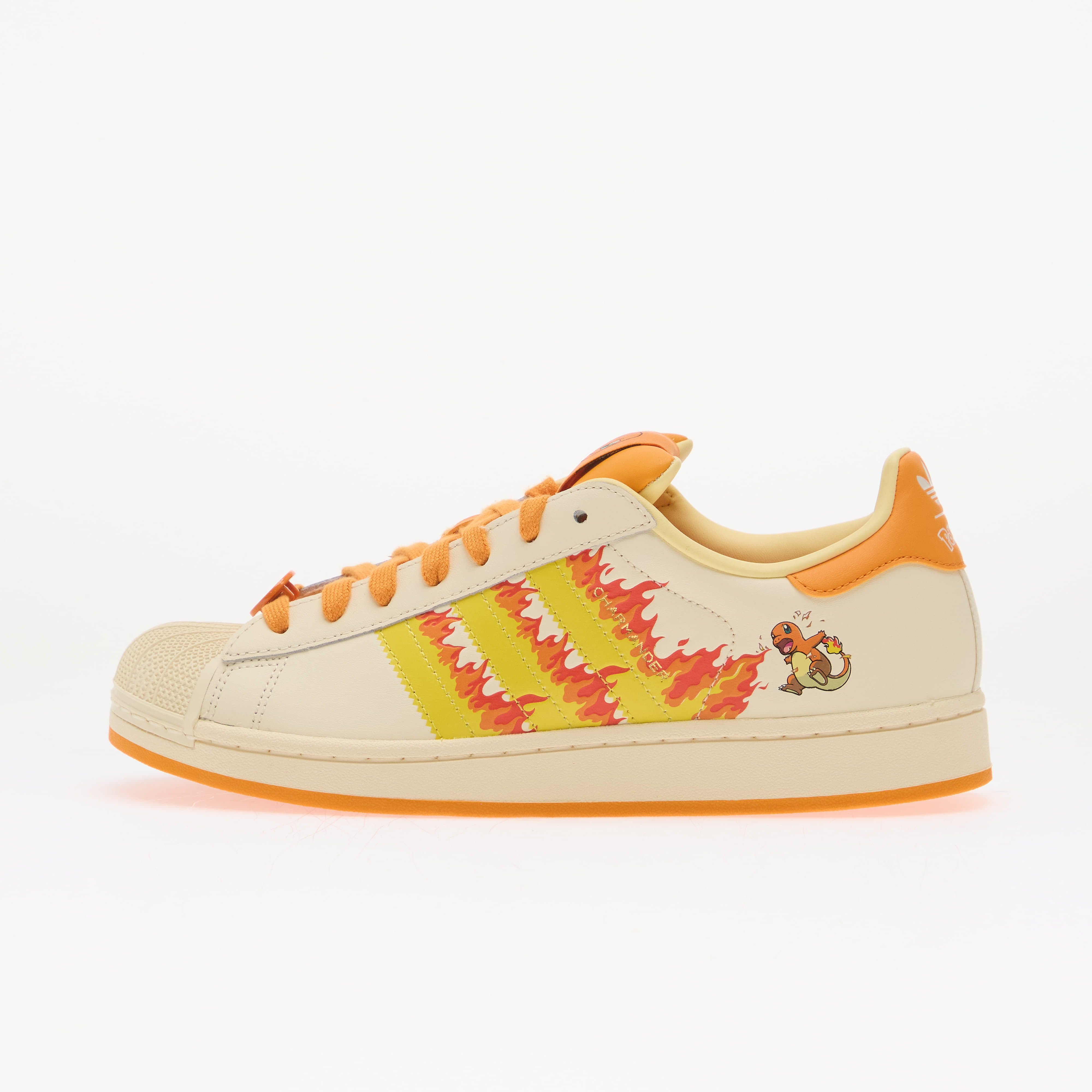Tenisky adidas x Pokemon Superstar II (Charmander) Cream White/ Shock Yellow/ Bright Orange EUR 42