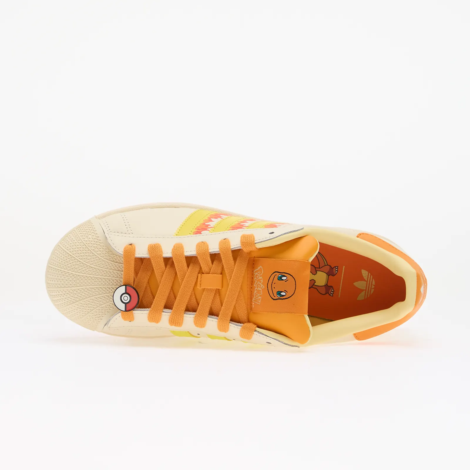 Pánské tenisky a boty adidas x Pokemon Superstar II (Charmander) Cream White/ Shock Yellow/ Bright Orange