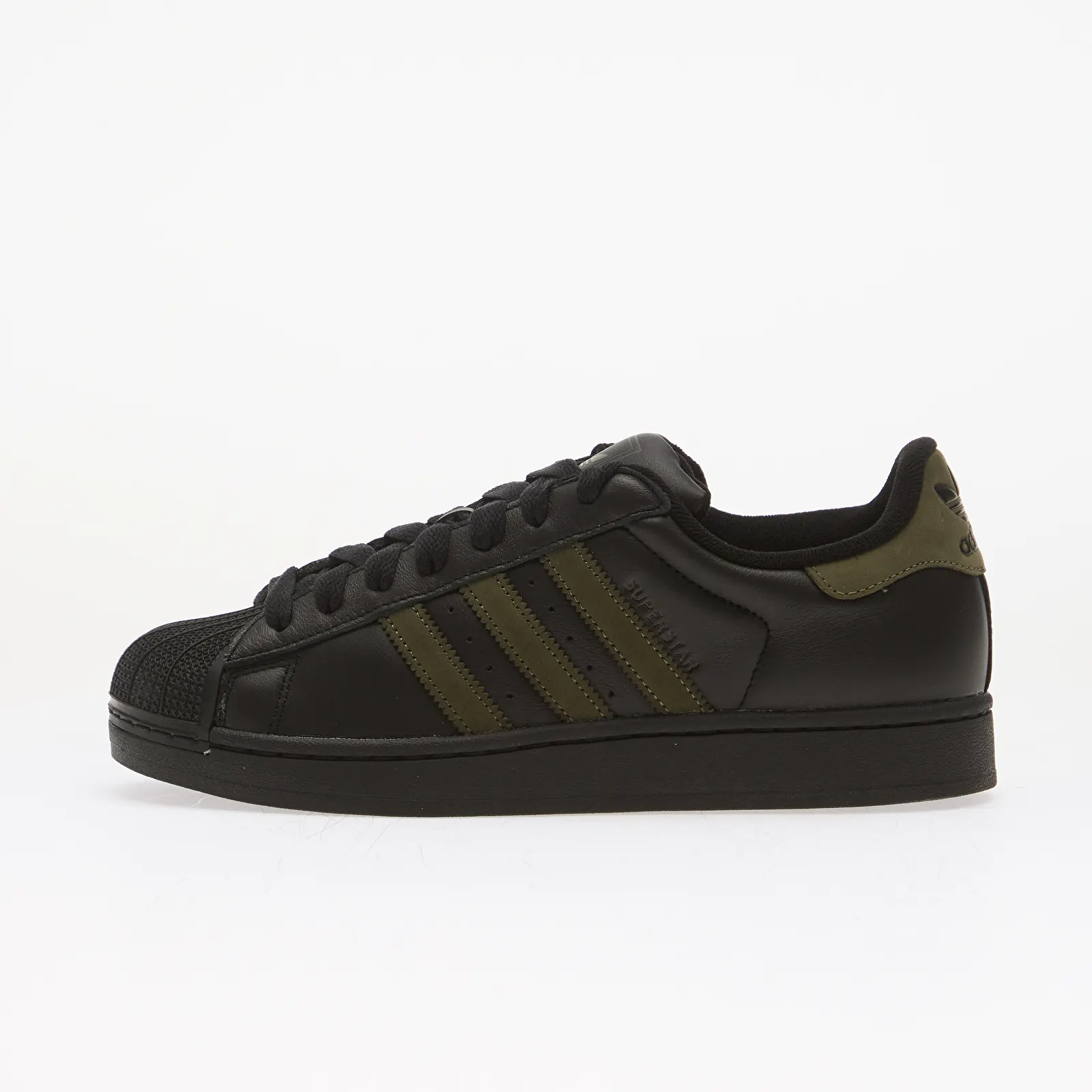 Men's sneakers and shoes adidas Superstar II Core Black/ Olive Strata/ Core Black