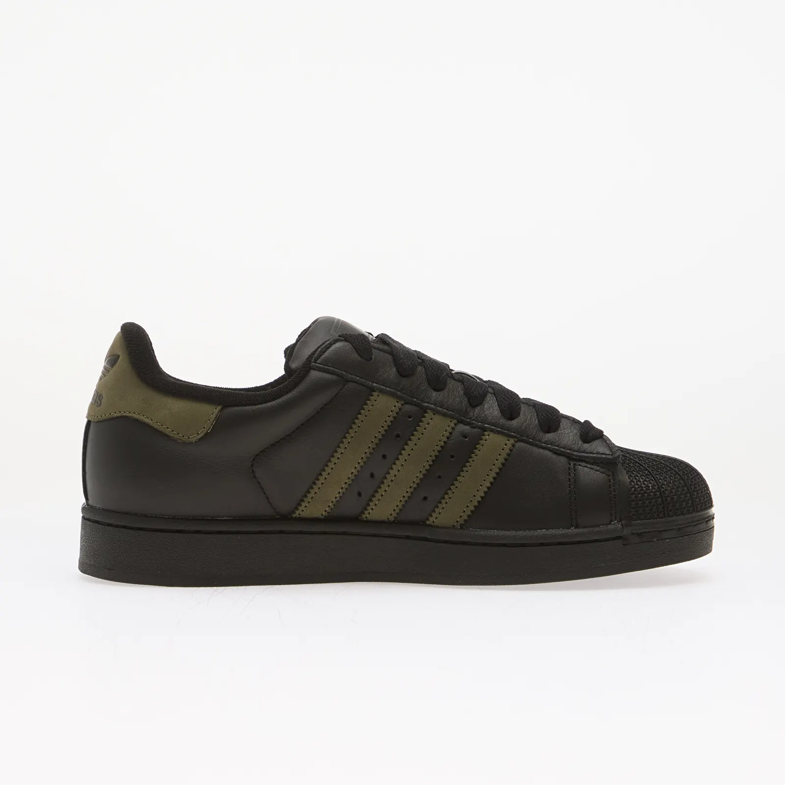 Men's sneakers and shoes adidas Superstar II Core Black/ Olive Strata/ Core Black