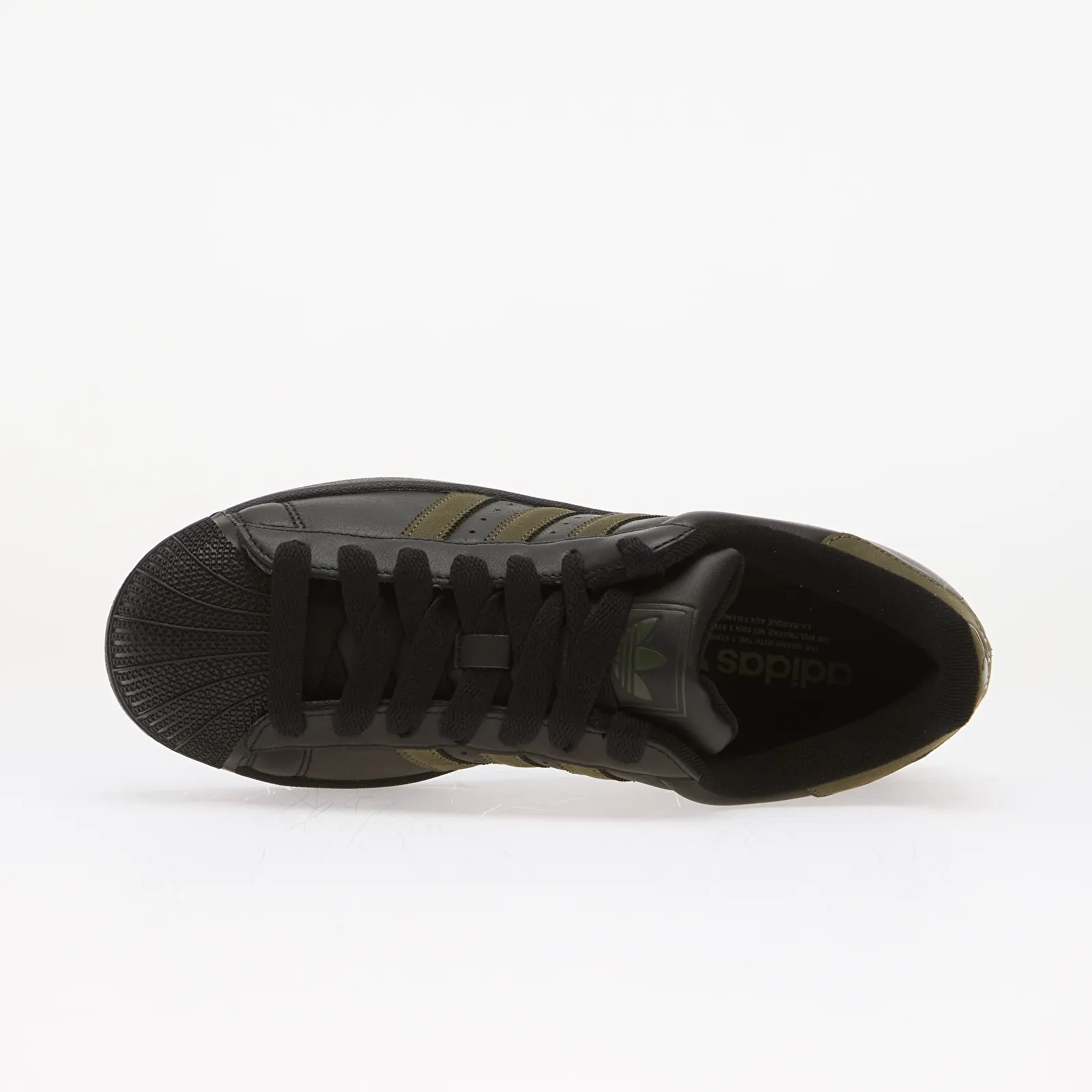 Men's sneakers and shoes adidas Superstar II Core Black/ Olive Strata/ Core Black