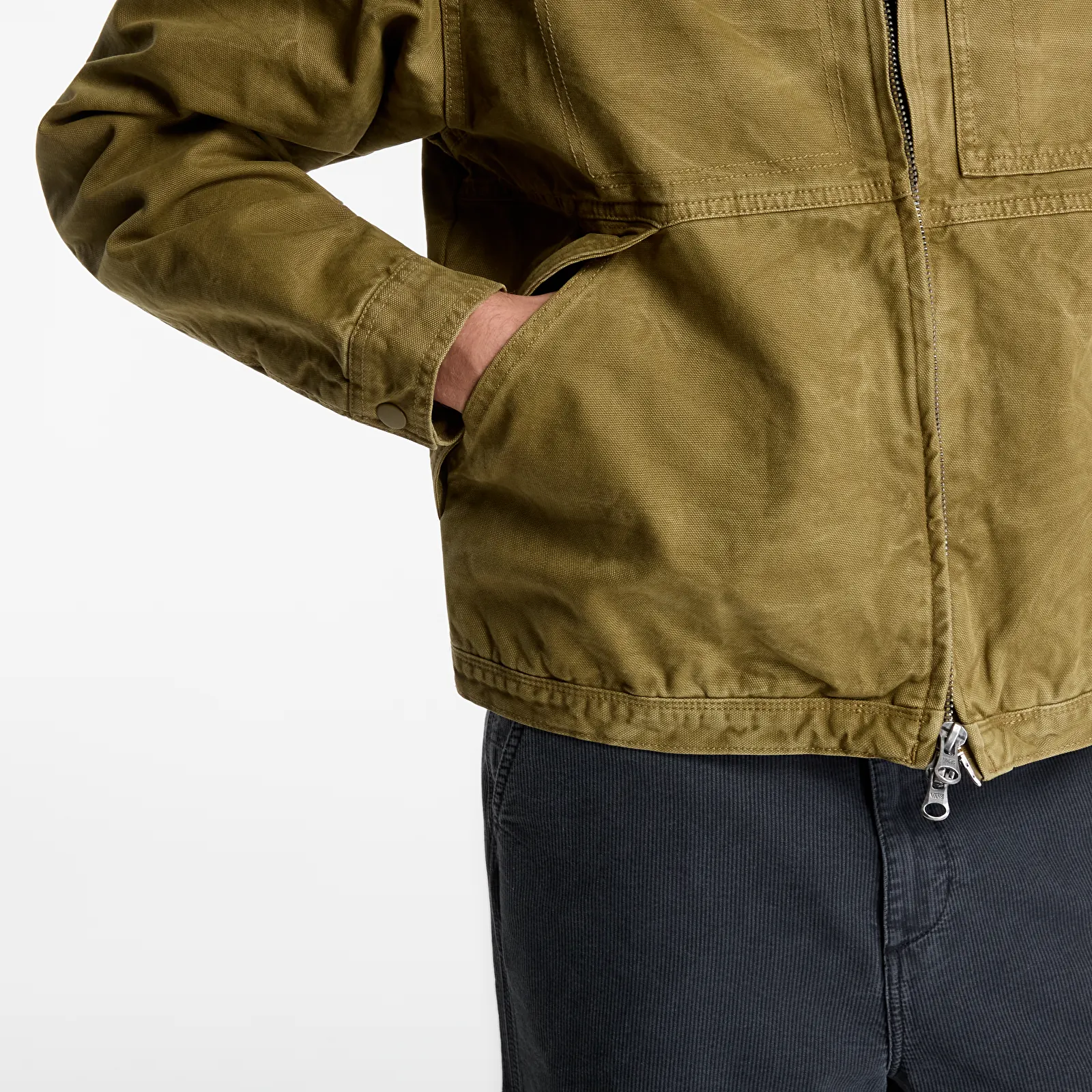 Jackets Vans Nico Chore Canvas Jacket Olive Brown