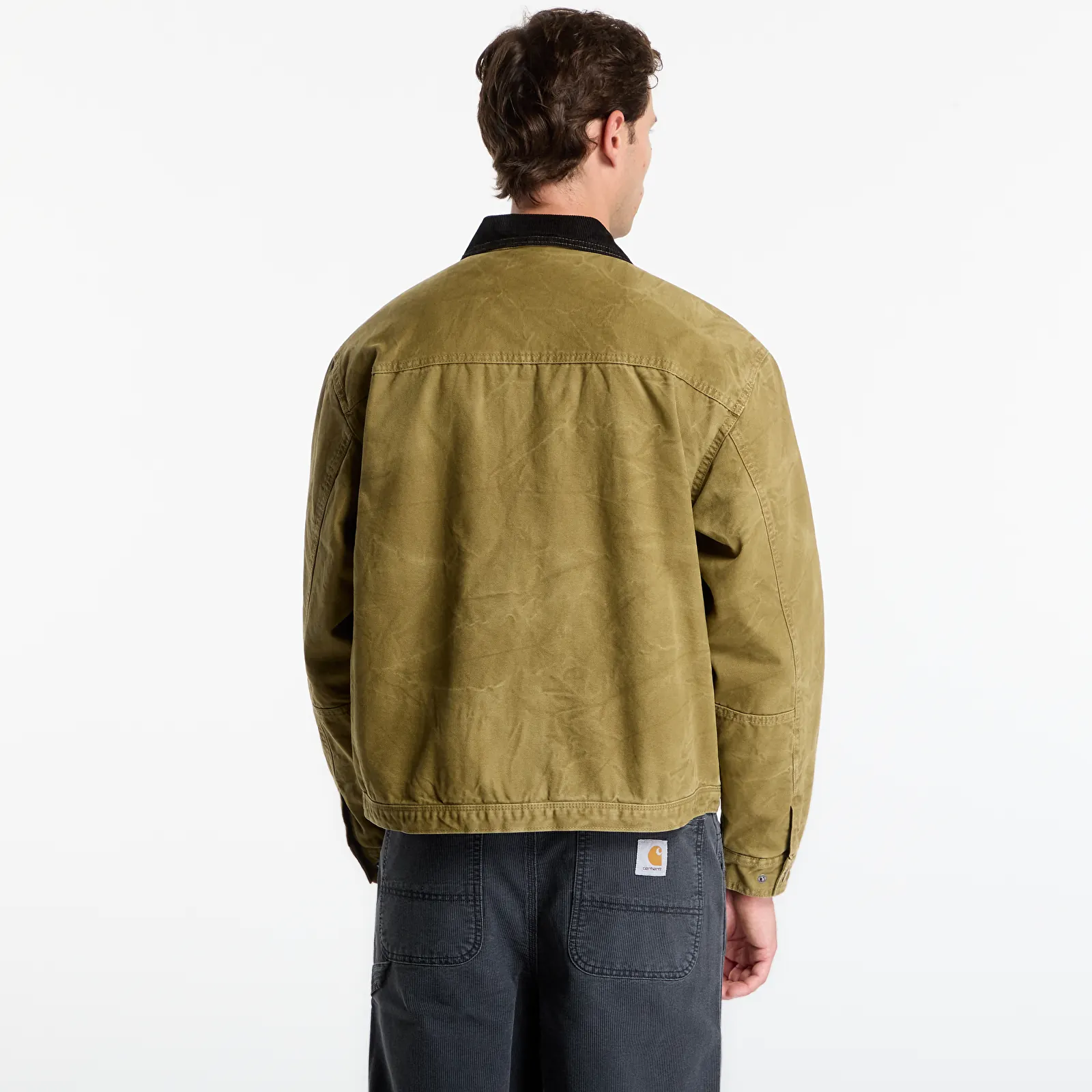 Jackets Vans Nico Chore Canvas Jacket Olive Brown