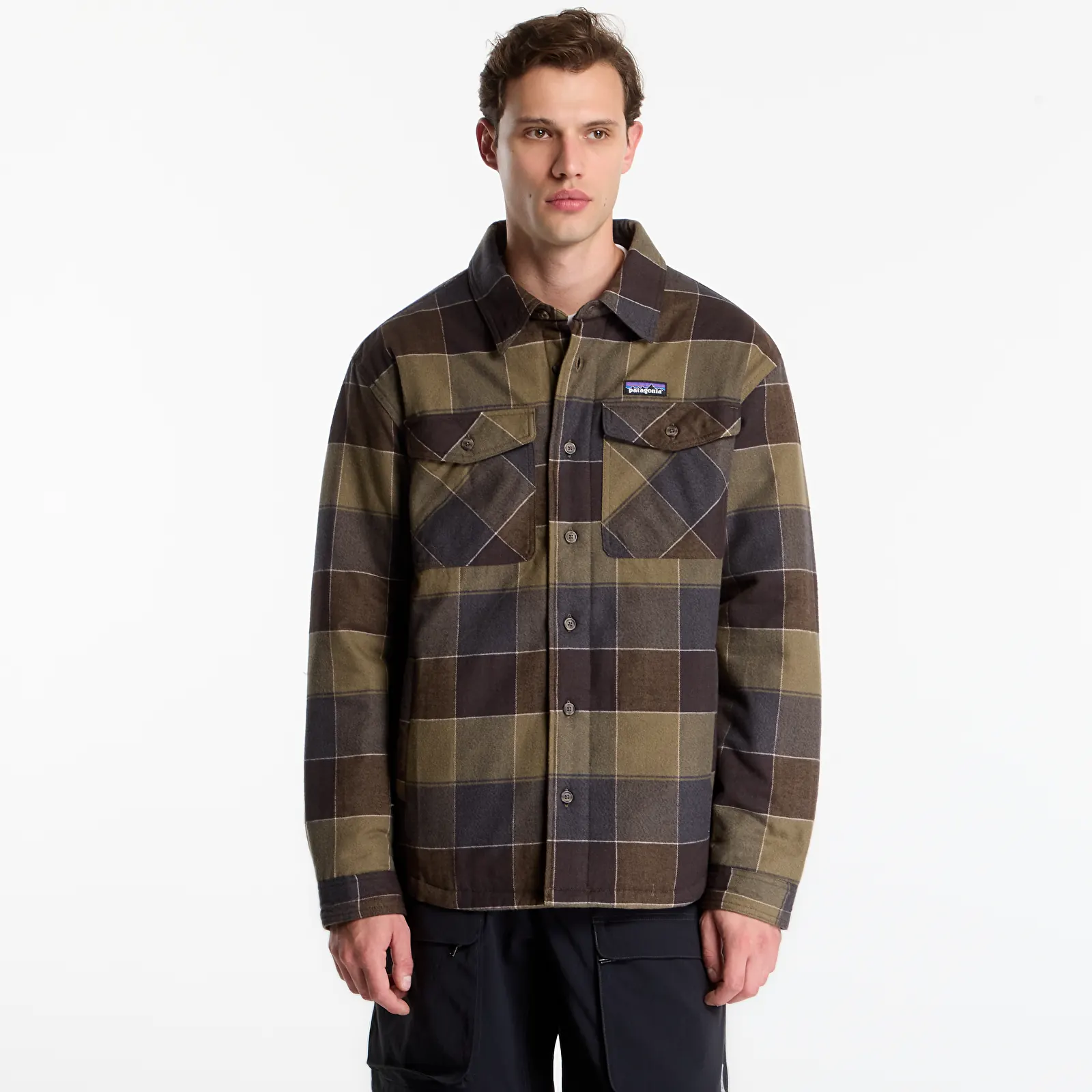 Chemises Patagonia M's Lightweight Insulated Fjord Flannel Shirt Green