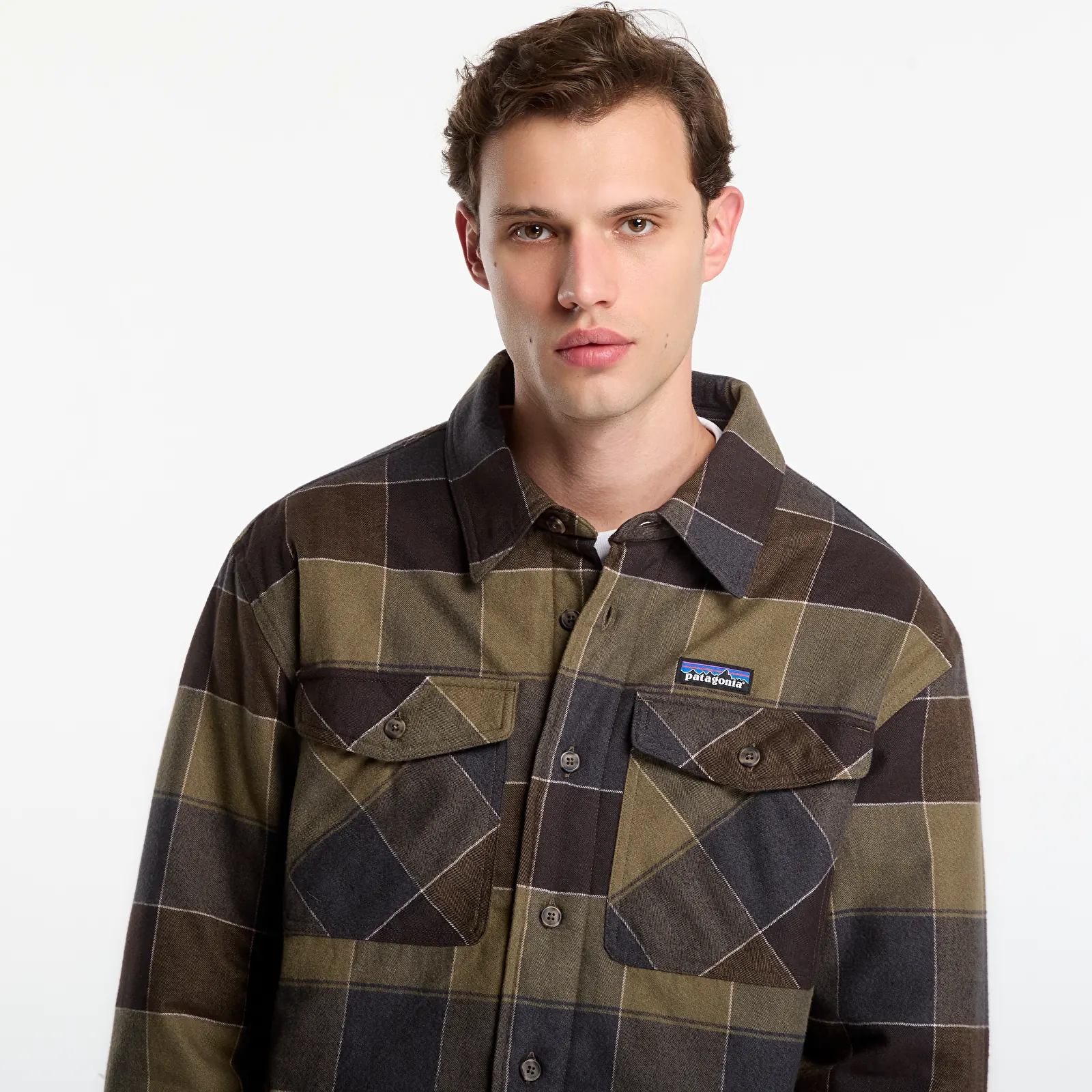 Chemises Patagonia M's Lightweight Insulated Fjord Flannel Shirt Green