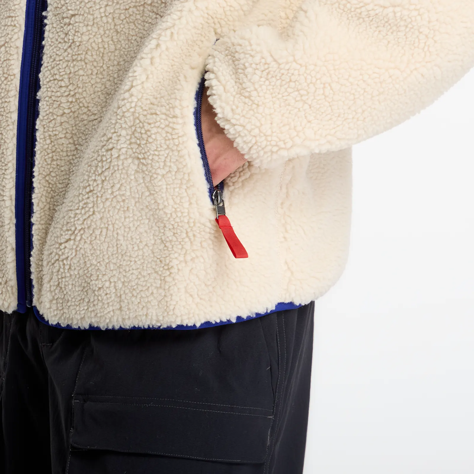 Joped Patagonia M's Classic Retro-X Jacket Dark Natural/ Cobalt Blue