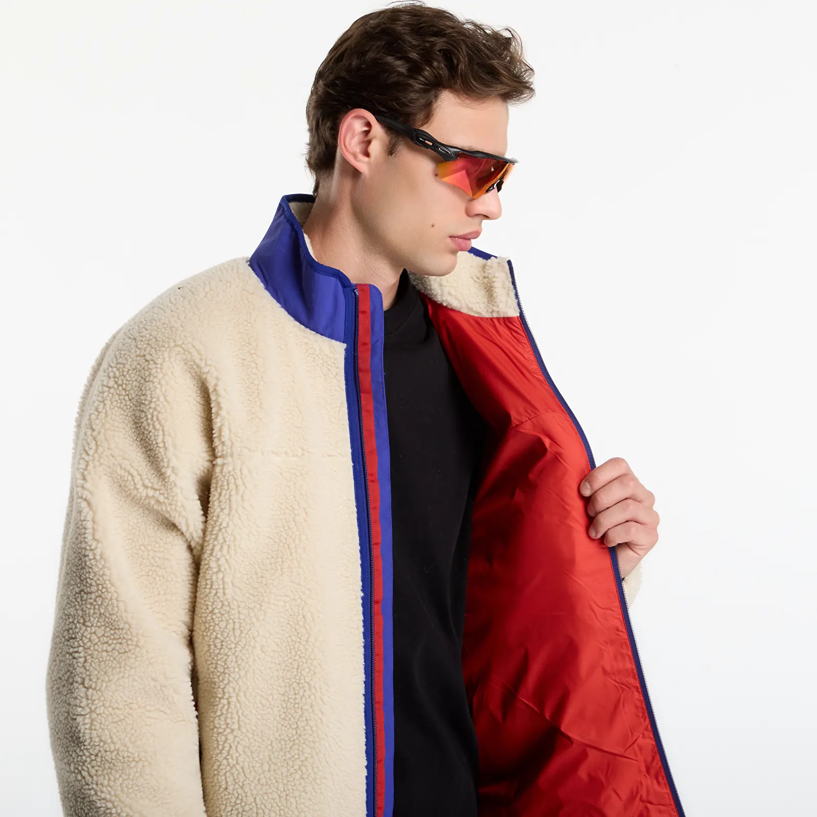 Joped Patagonia M's Classic Retro-X Jacket Dark Natural/ Cobalt Blue