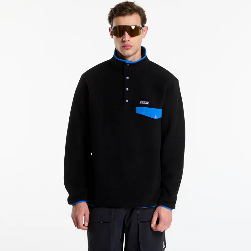 Patagonia M's LW Synch Snap-T P/O Black/ P6 Blue