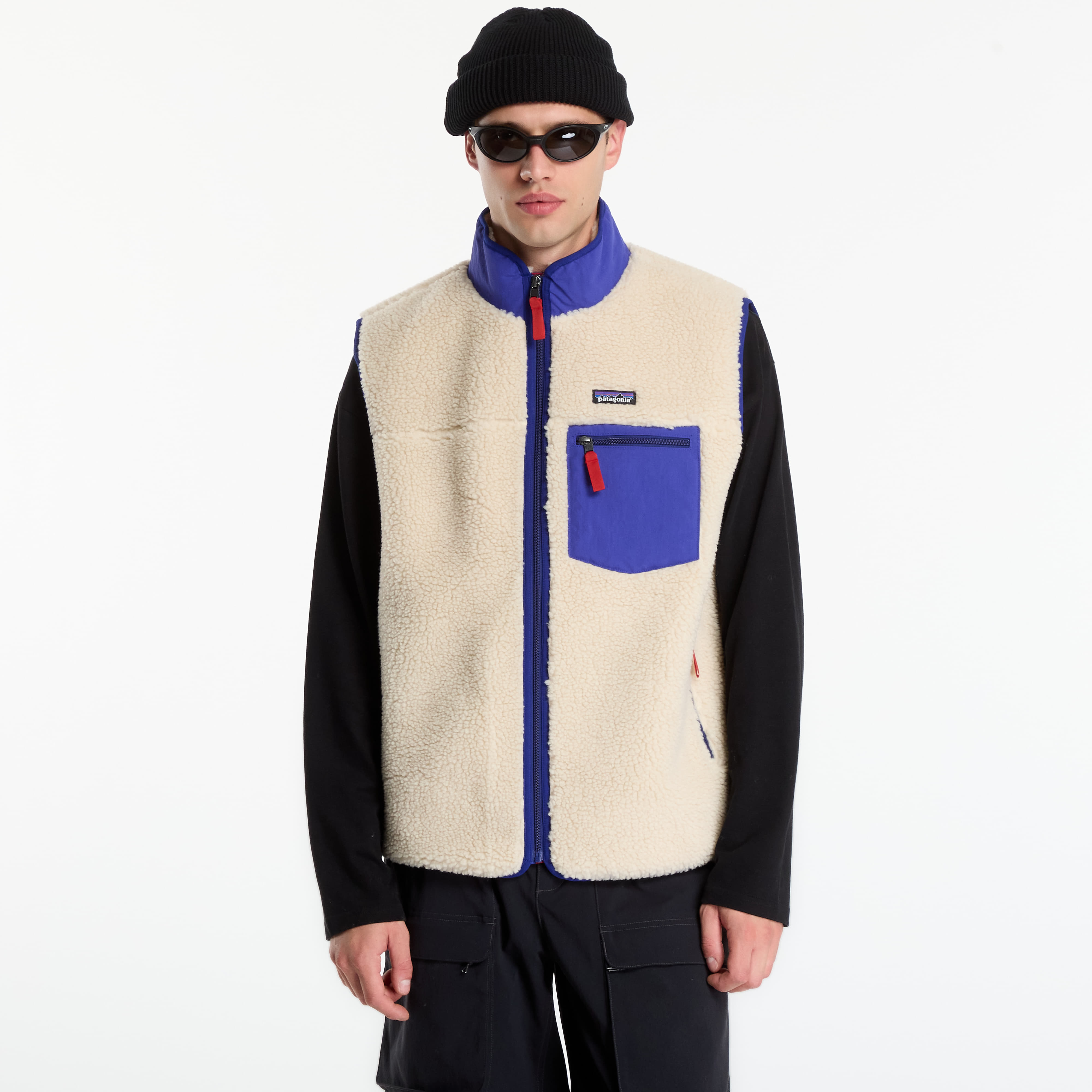 Елек Patagonia M's Classic Retro-X Vest Dark Natural/ Cobalt Blue L