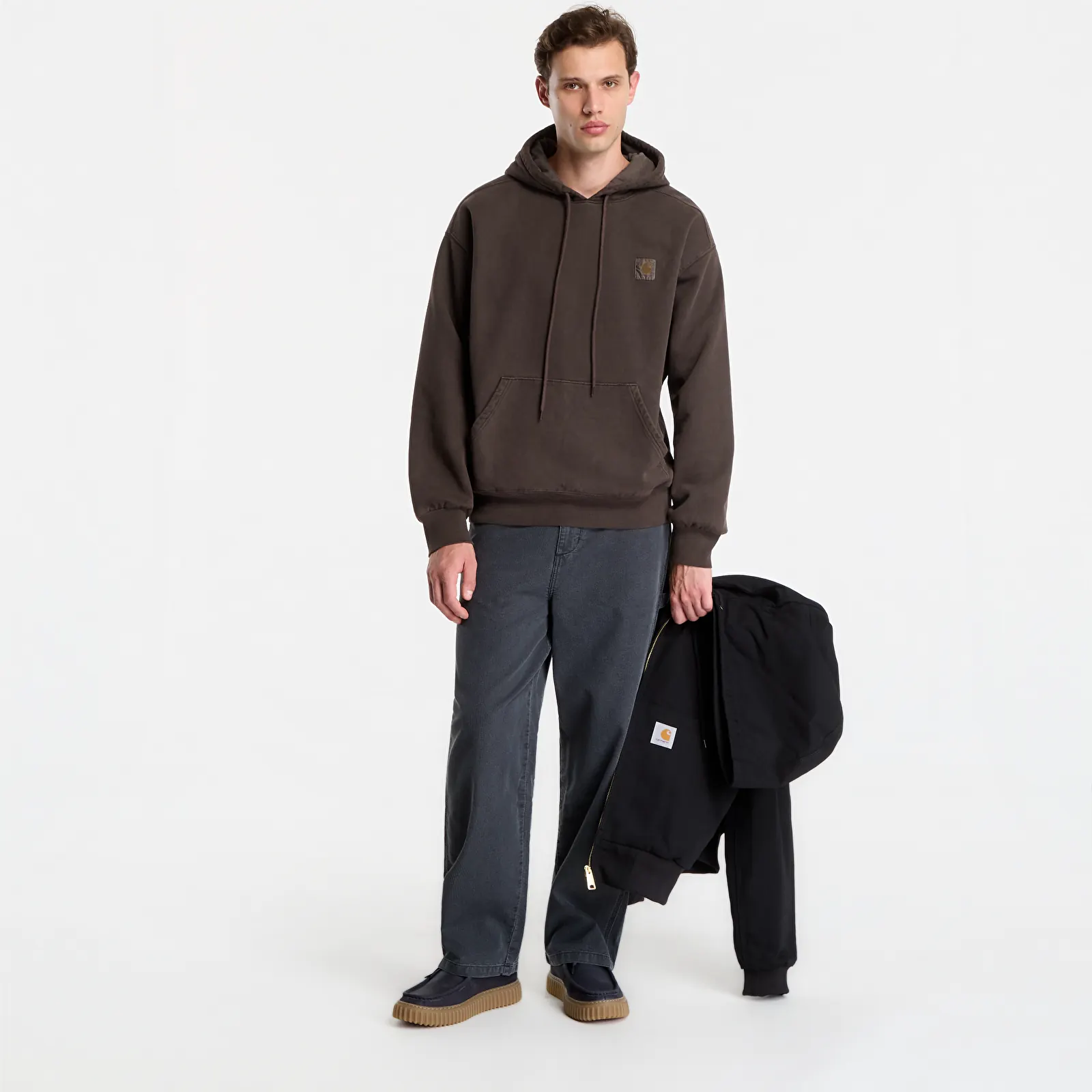Herren-Sweatshirts Carhartt WIP Hooded Vista Sweat UNISEX Tobacco Garment Dyed