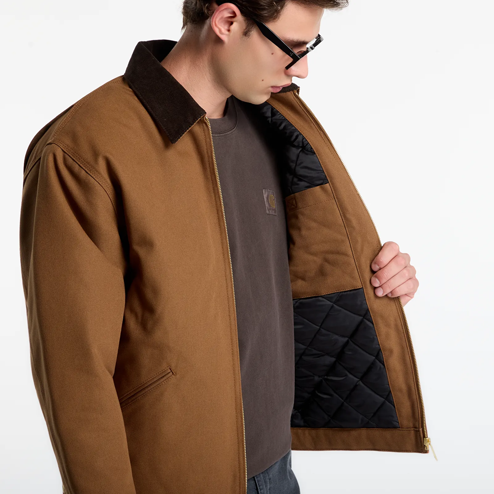 Vestes pour hommes Carhartt WIP OG Detroit Jacket Wip H Brown/ Tobacco UNISEX