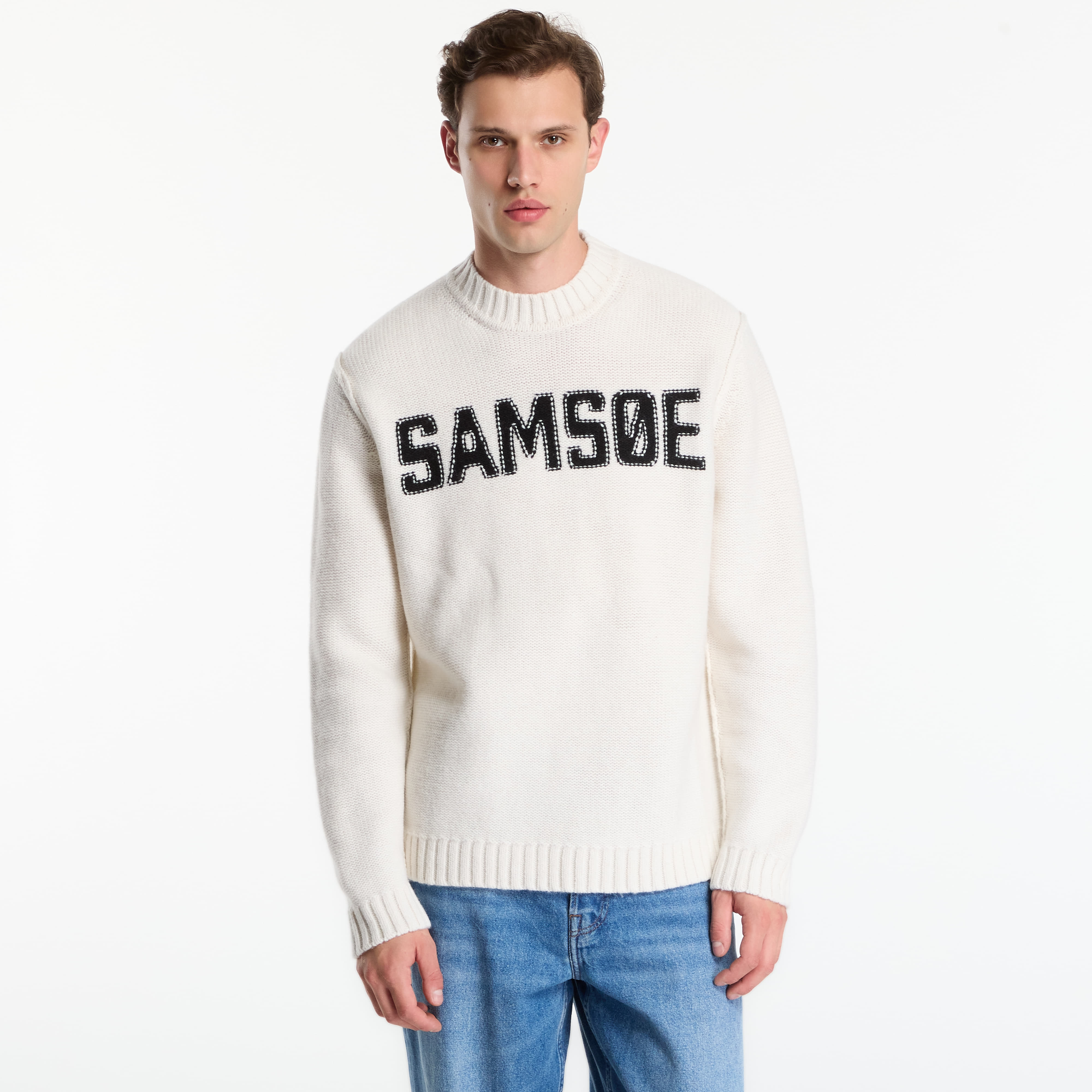 Пуловер Samsøe Samsøe Sadavide Sweater Egret L