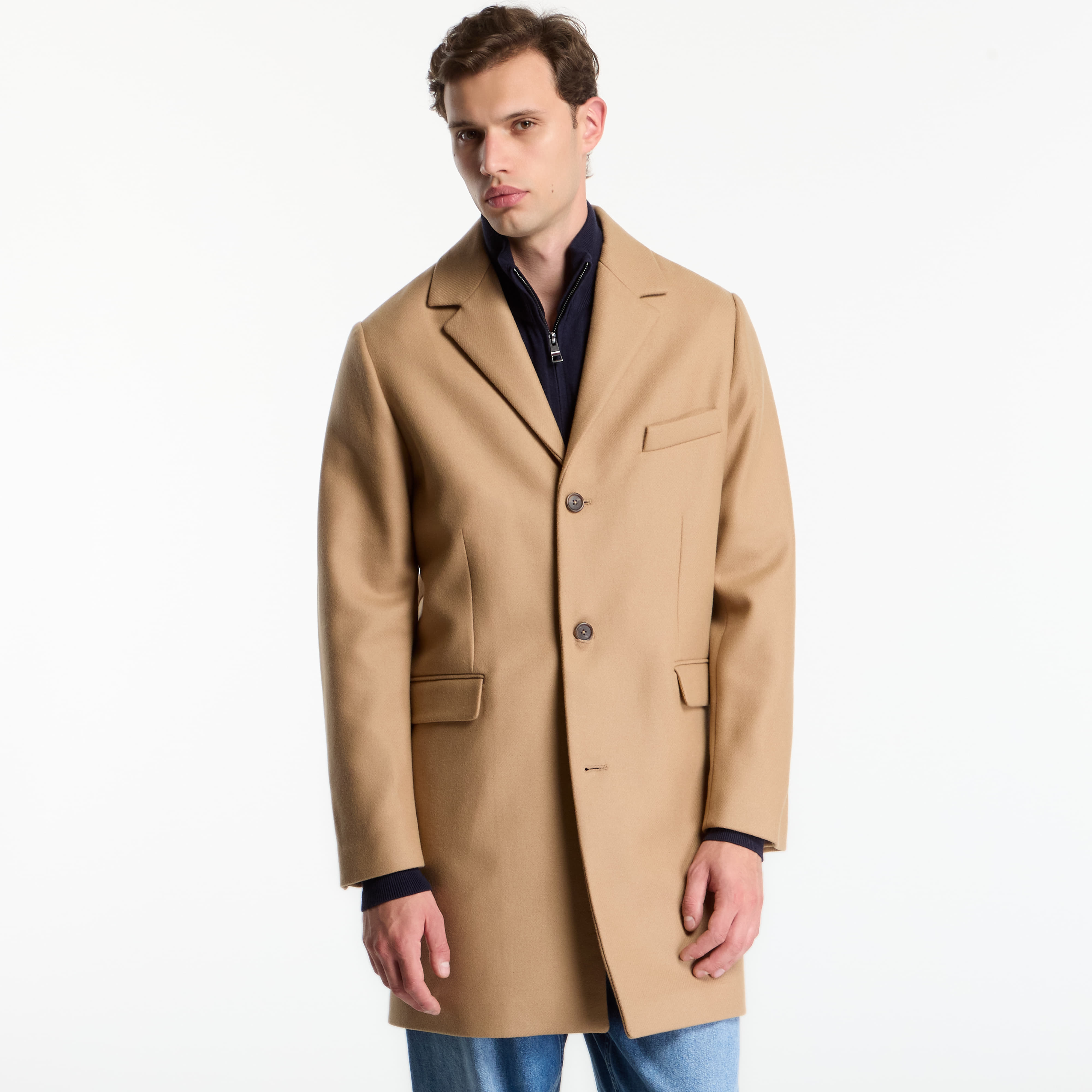 Палто Gant Classic Wool Coat Fudge XL