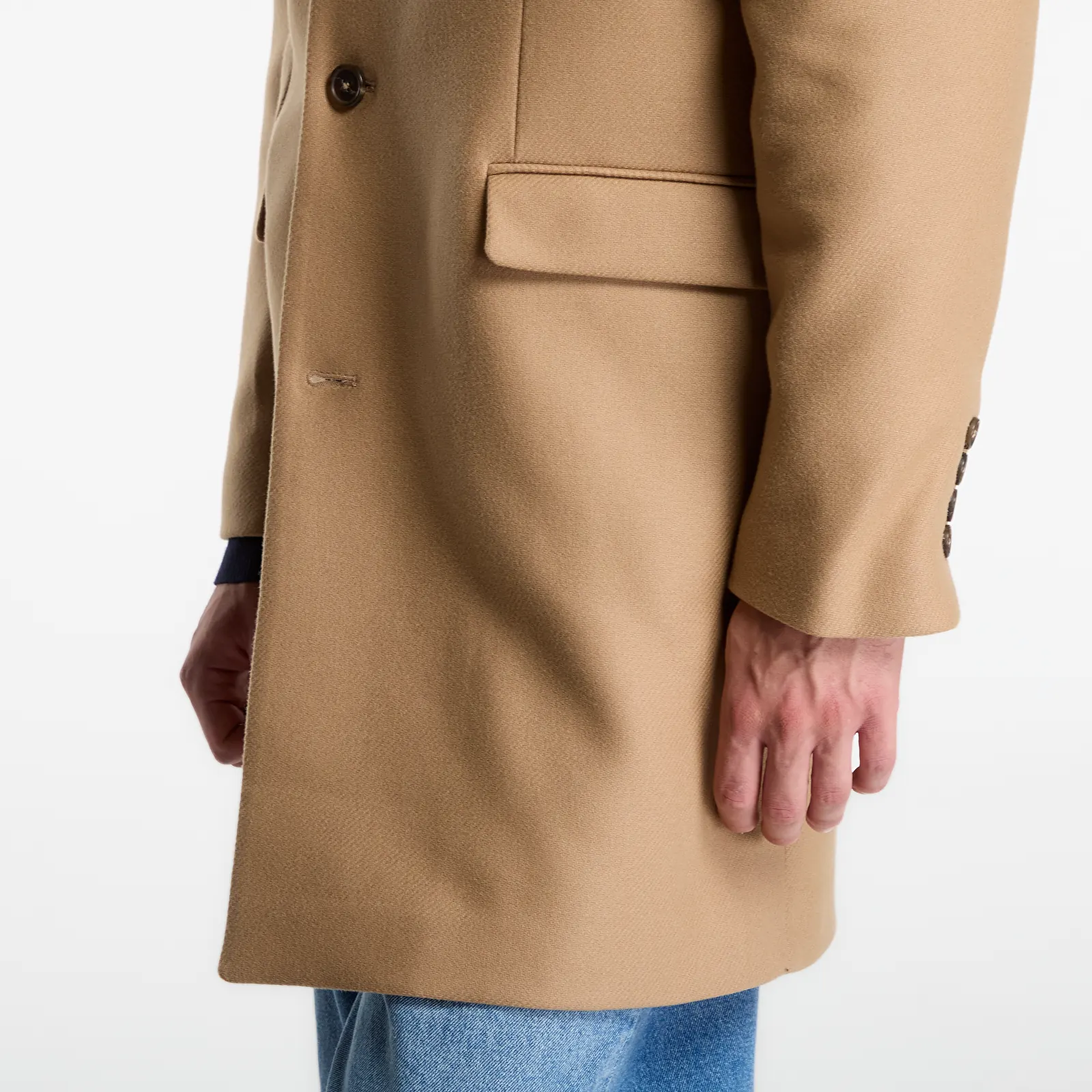 Παλτά Gant Classic Wool Coat Fudge