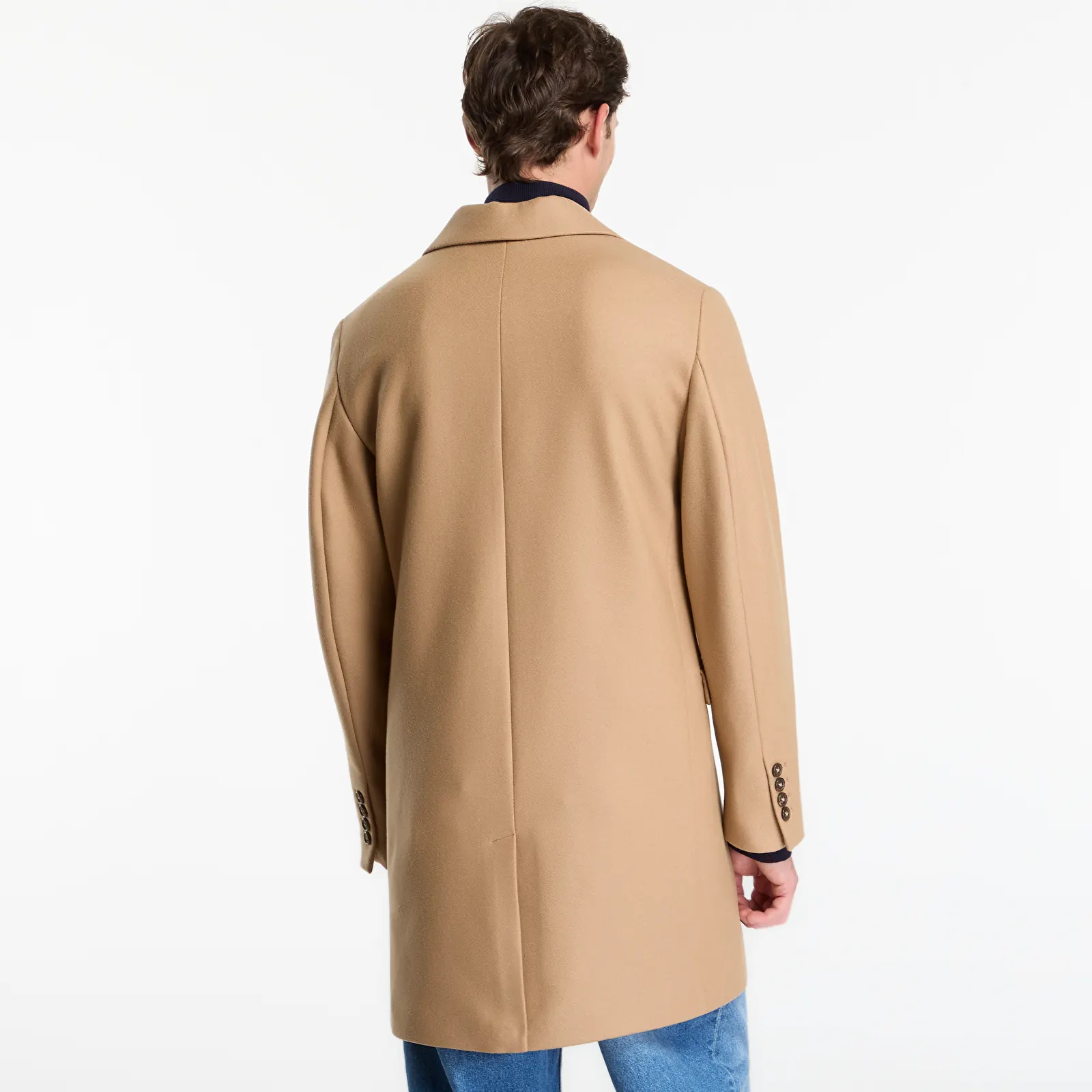 Παλτά Gant Classic Wool Coat Fudge