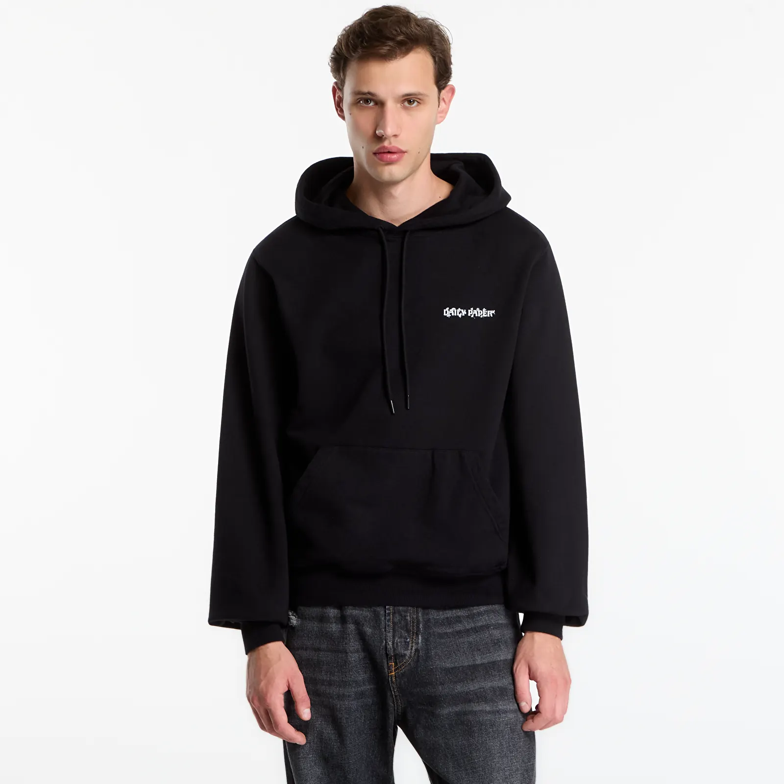 Sudaderas con capucha para hombre Daily Paper Wish Plant Shield Hoodie Black