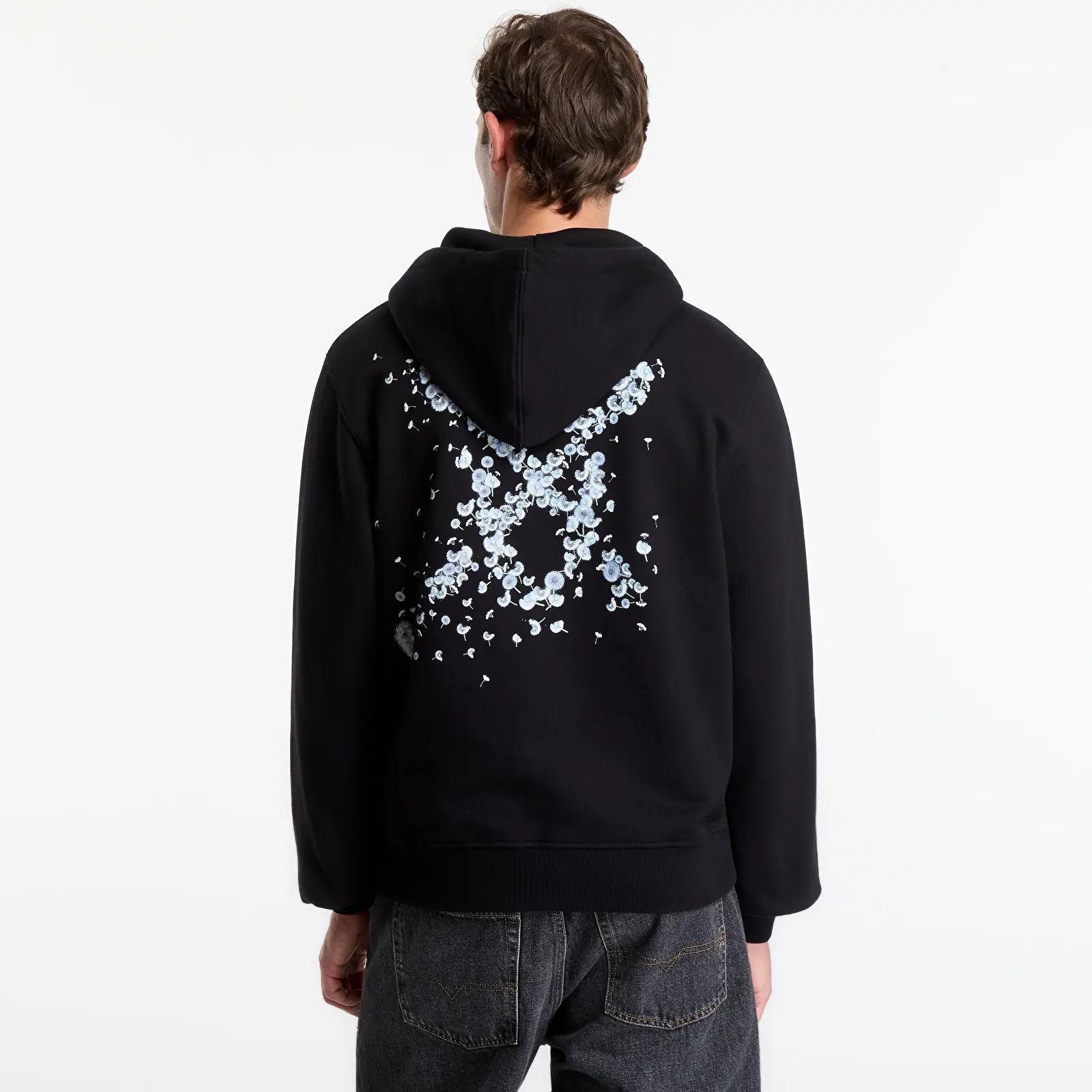 Sudaderas con capucha para hombre Daily Paper Wish Plant Shield Hoodie Black