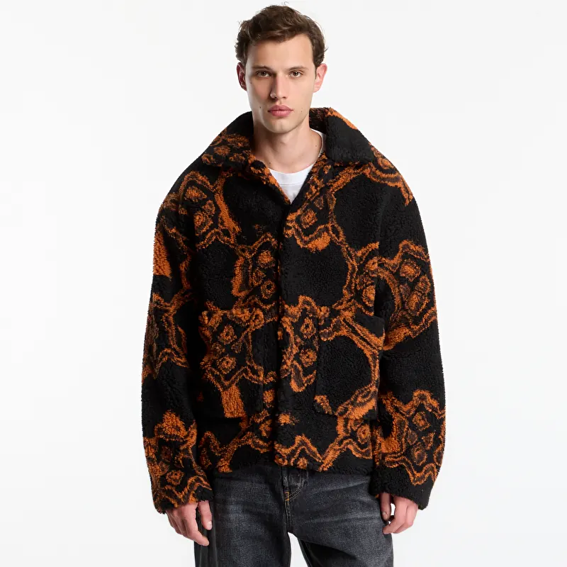 Jacket Daily Paper Burned Shield Fur Jacket Black
