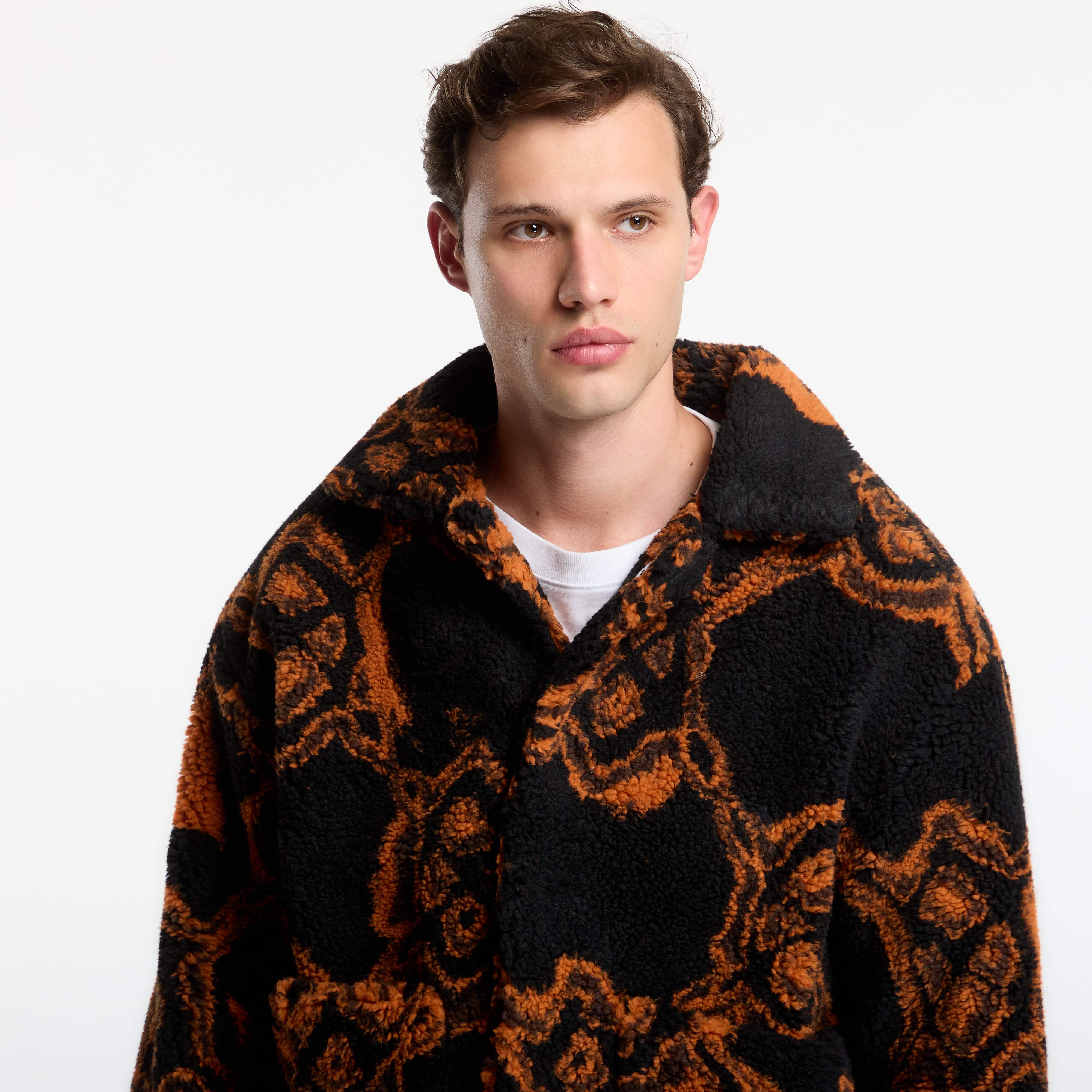 Μπουφάν Daily Paper Burned Shield Fur Jacket Black L
