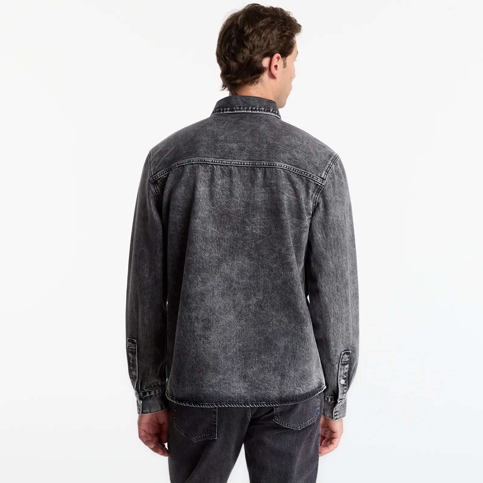 Chemises Karl Lagerfeld Jeans Denim Shirt Washed Black Od Black