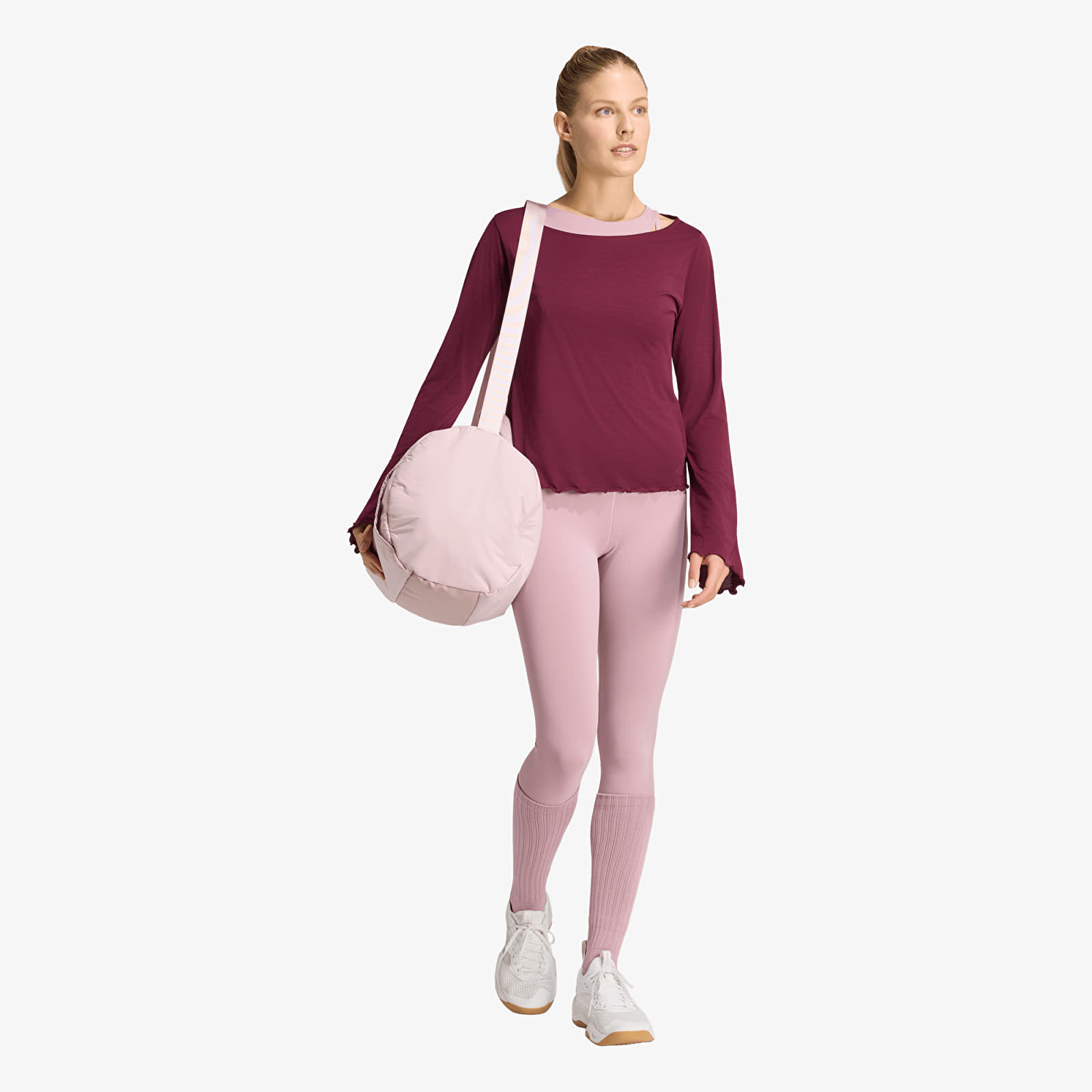 T-Shirts Frau adidas Motion Long Sleeve Maroon