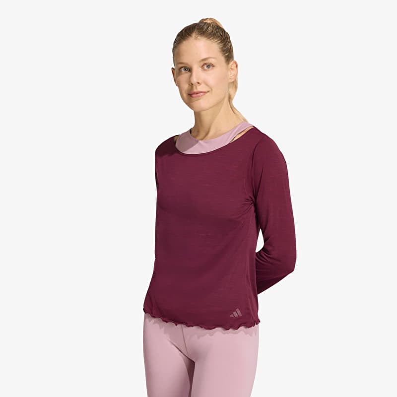 T-shirt adidas Motion Long Sleeve Maroon