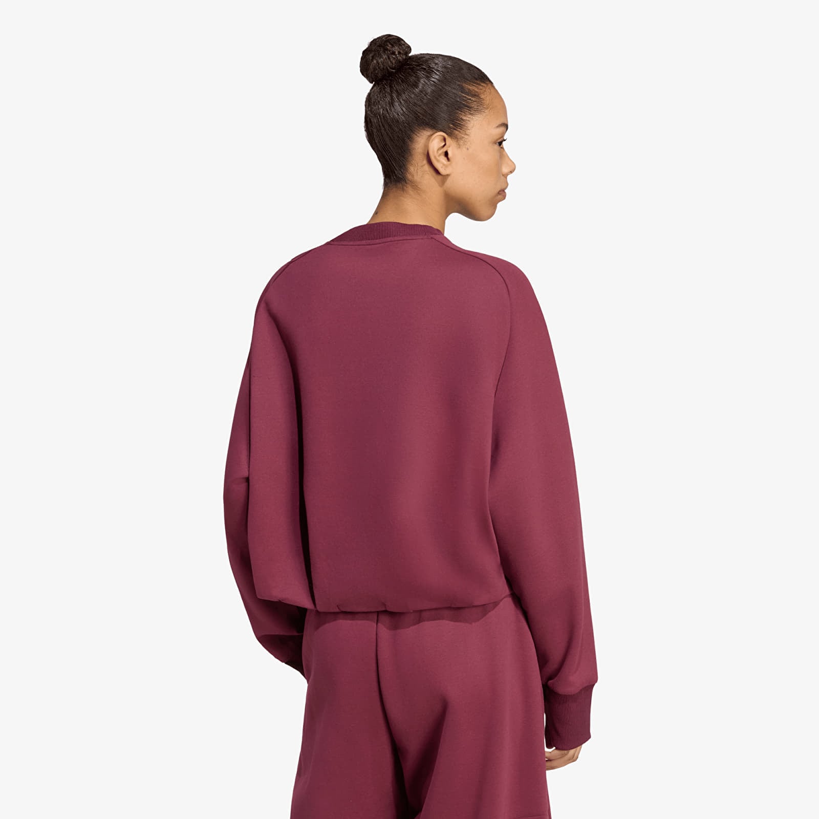 Женские свитера adidas Soft Lux Winter Knit Sweatshirt Maroon