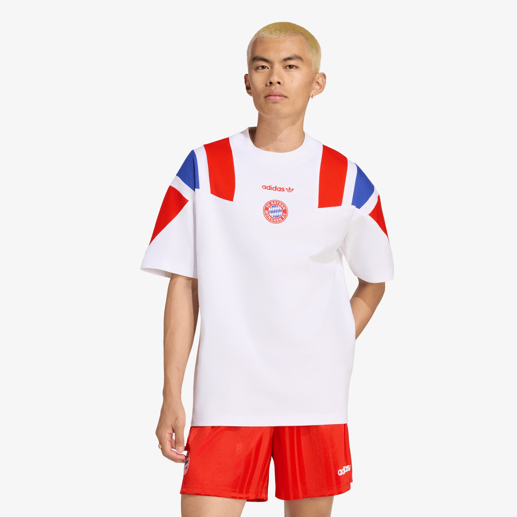 Тениска adidas FC Bayern Muenchen EQT T-Shirt White/ Red/ Semi Lucid Blue XXL