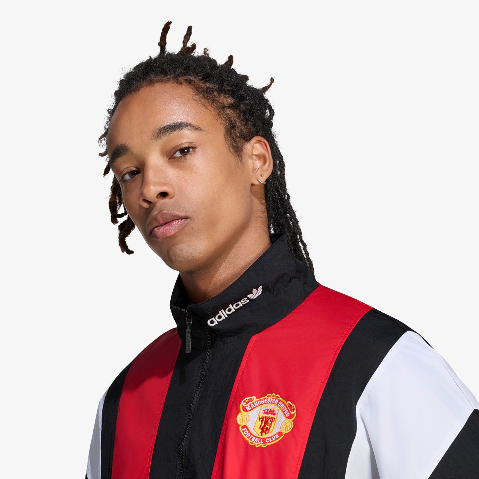 Moške vetrovke adidas Manchester United EQT Track Top Black