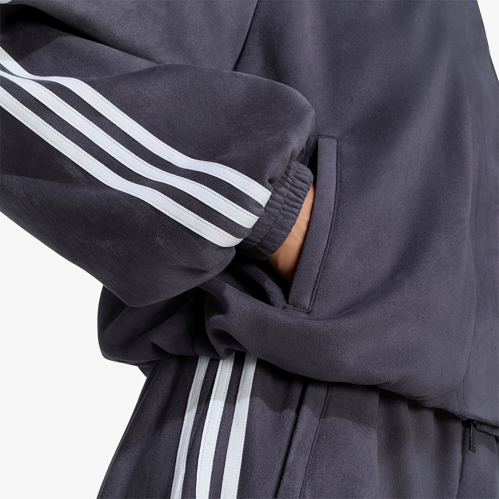 Naiste jakid adidas Adilenium Season 6 Faux Suede Track Top Black