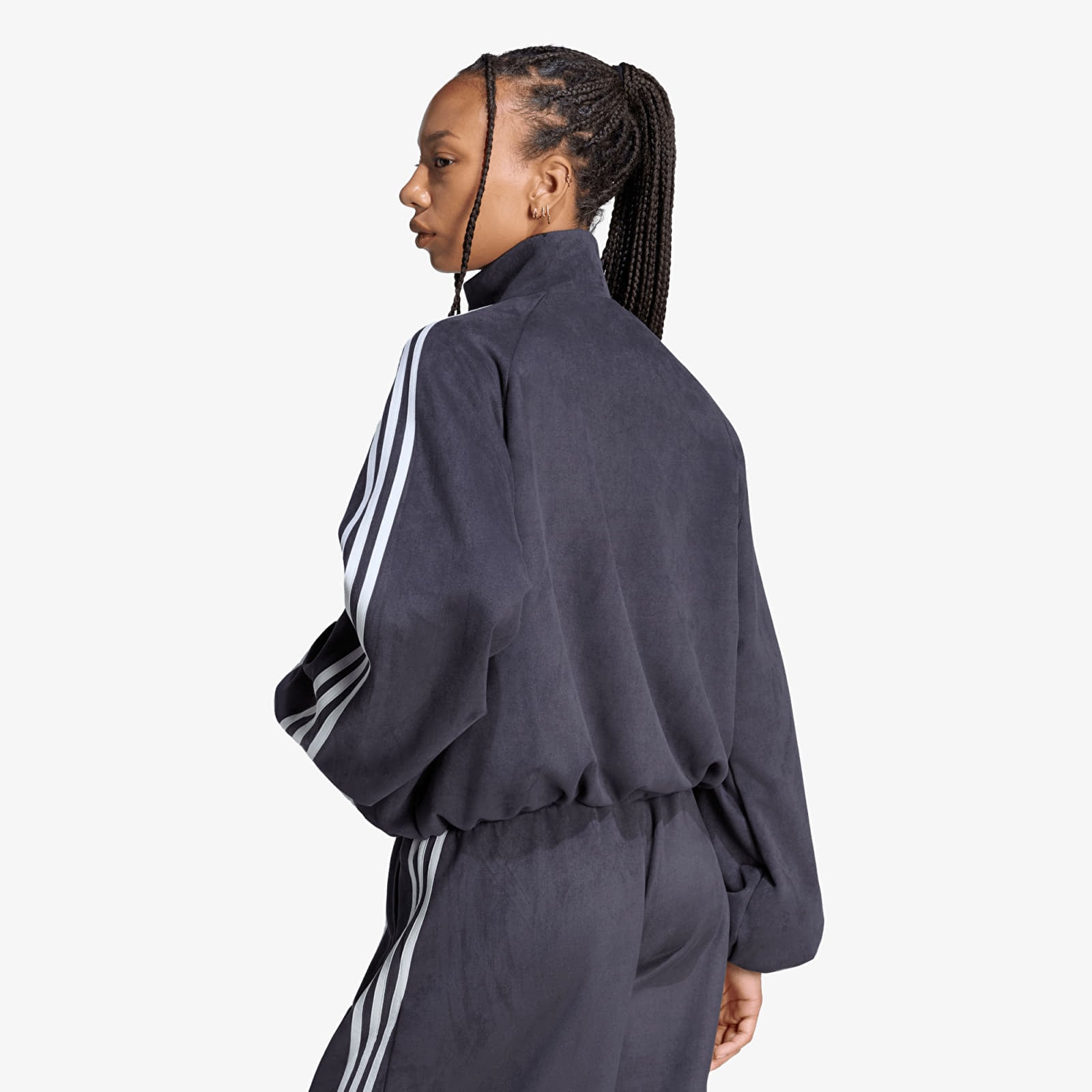 Naiste jakid adidas Adilenium Season 6 Faux Suede Track Top Black