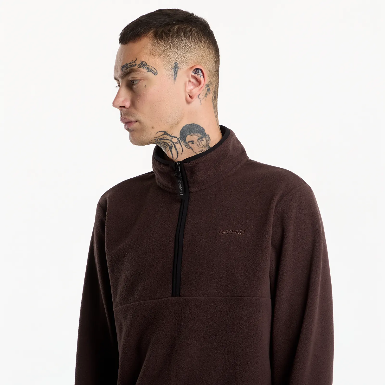 Meeste kampsunid Gramicci Thermal Fleece Pullover Deep Brown