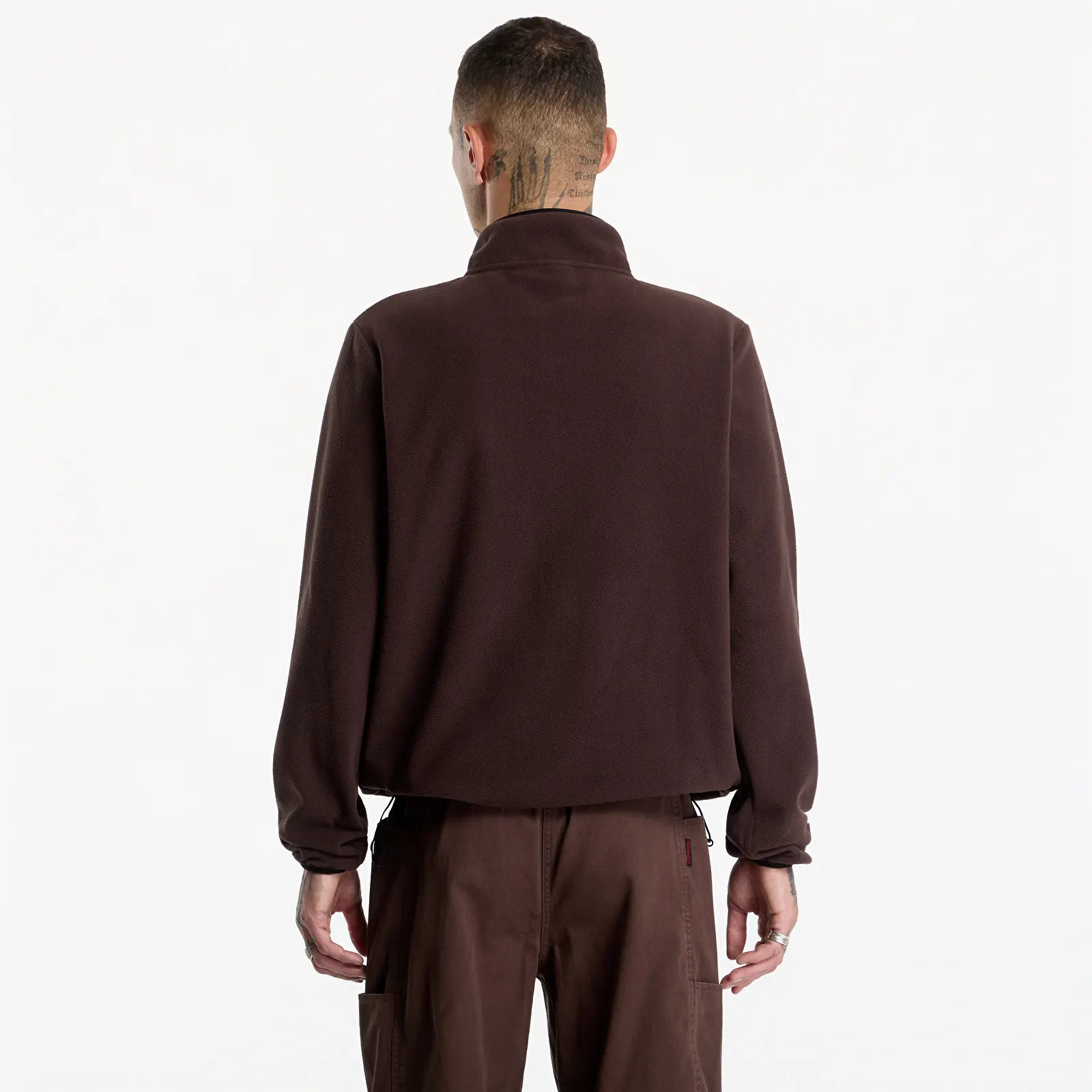 Meeste kampsunid Gramicci Thermal Fleece Pullover Deep Brown