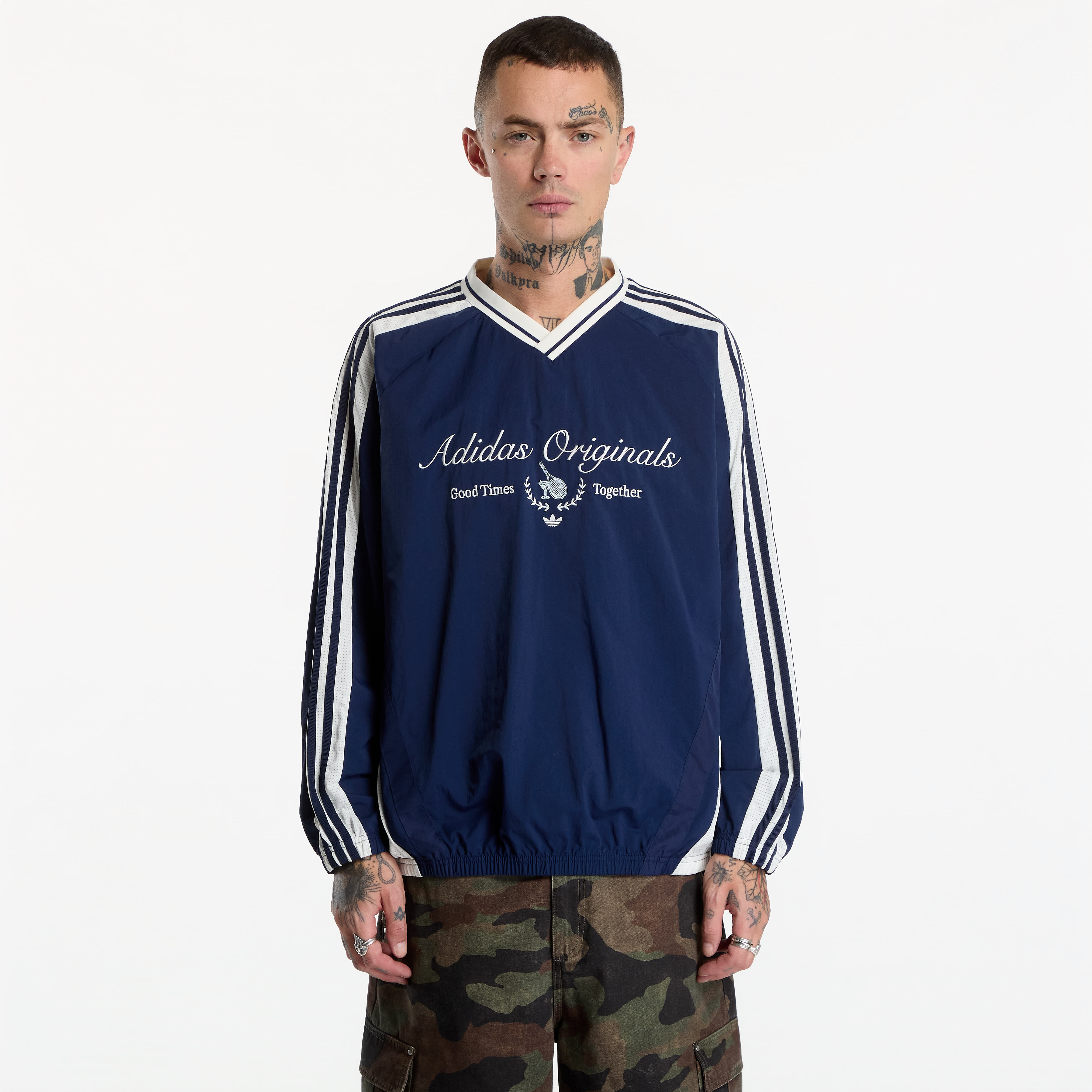 Суитшърт adidas Light Woven Crew M Night Indigo M