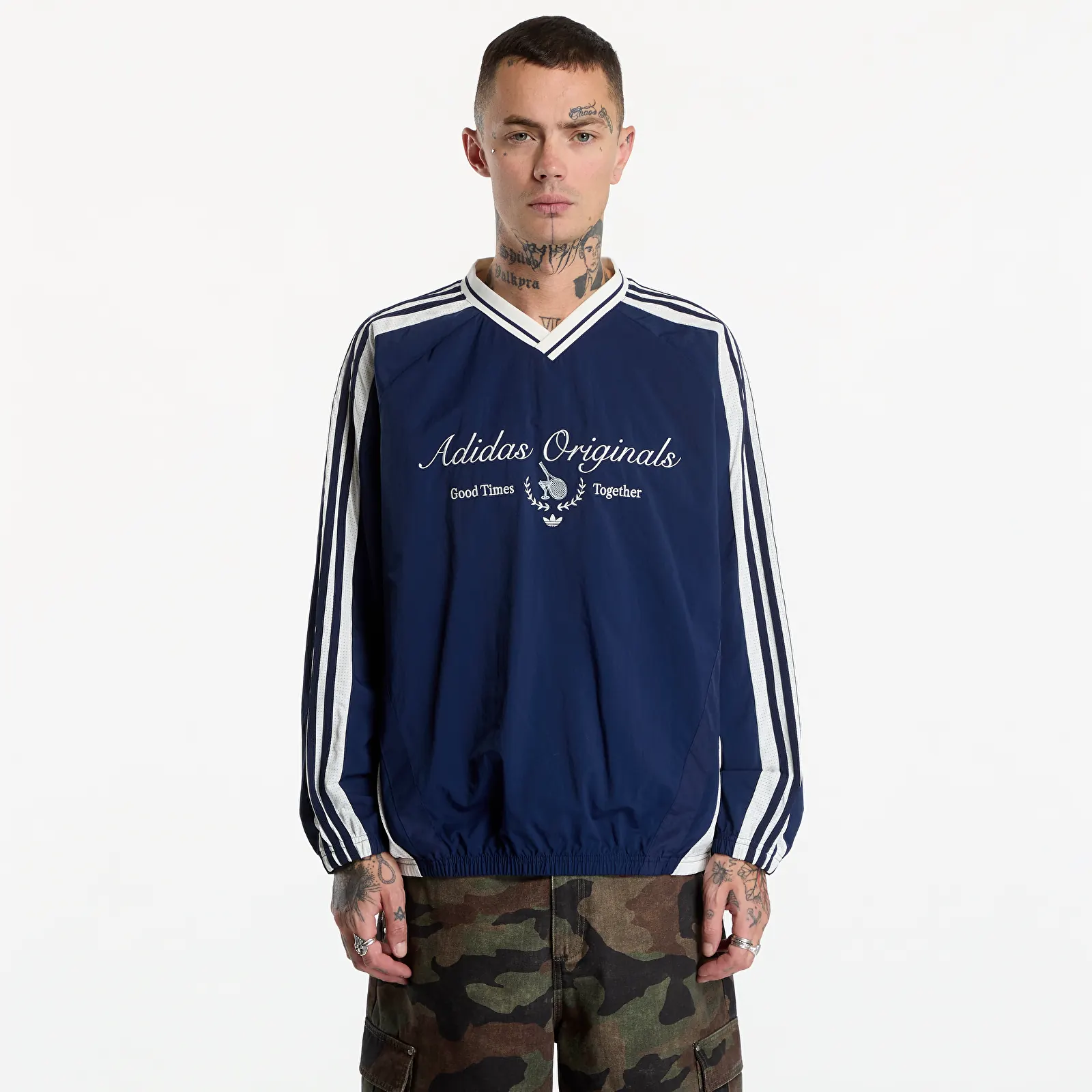 Sweats à capuche homme adidas Light Woven Crew M Night Indigo