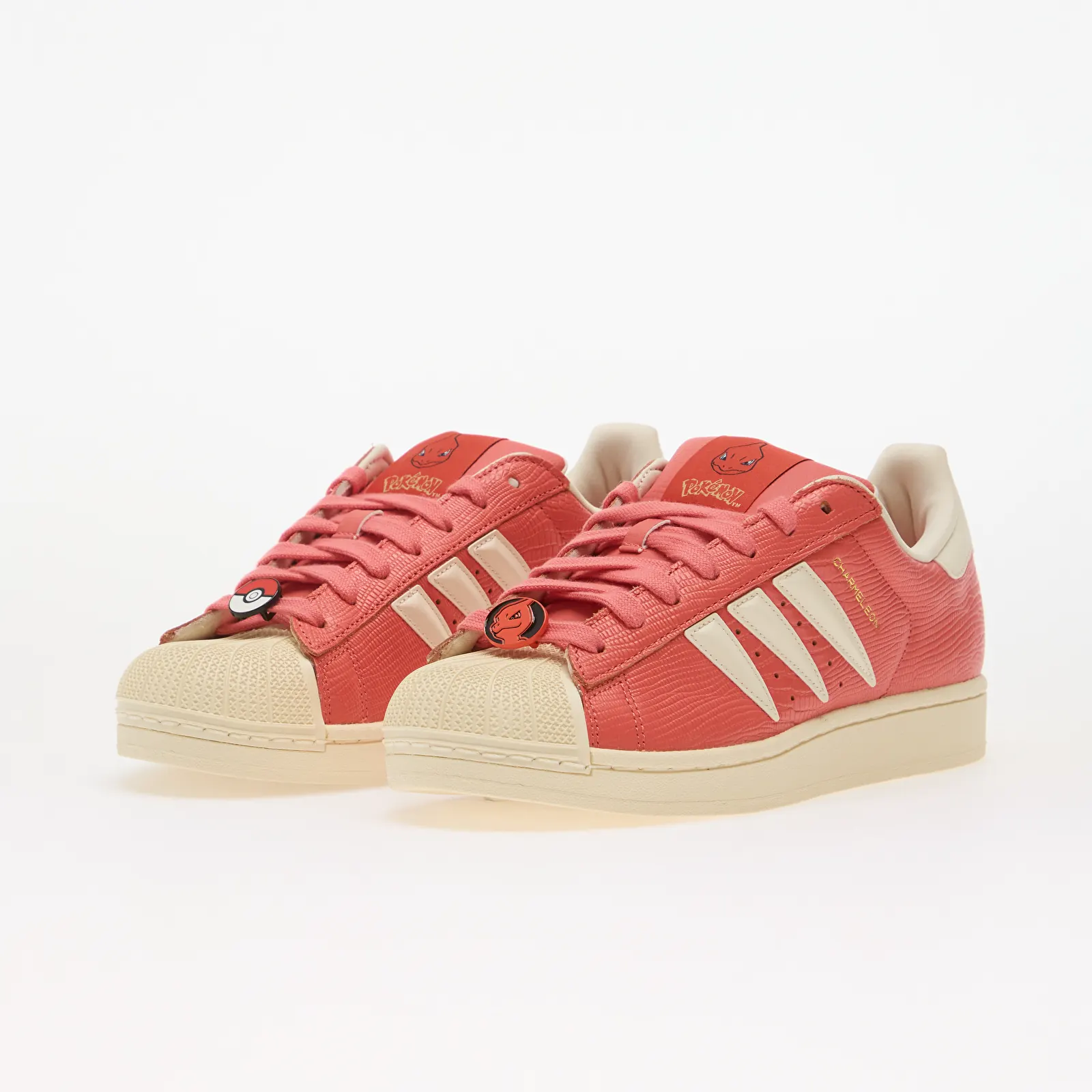Încălțăminte și sneakerși pentru bărbați adidas x Pokemon Superstar II (Charmeleon) Preloved Scarlet/ Preloved Scarlet/ Cream White