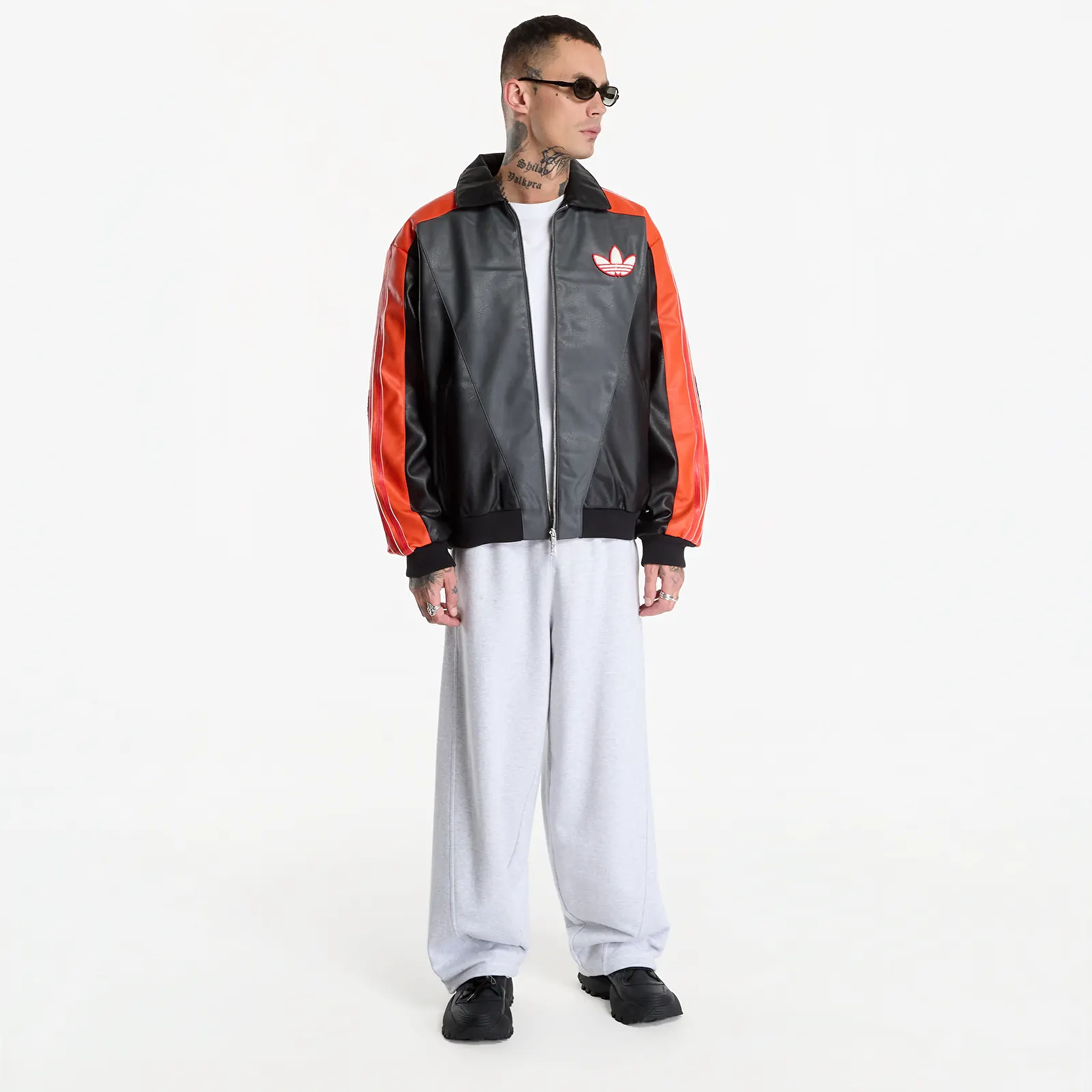 Bomberjakker til mænd adidas Poke 8BALL Jkt Black/ Collegiate Orange