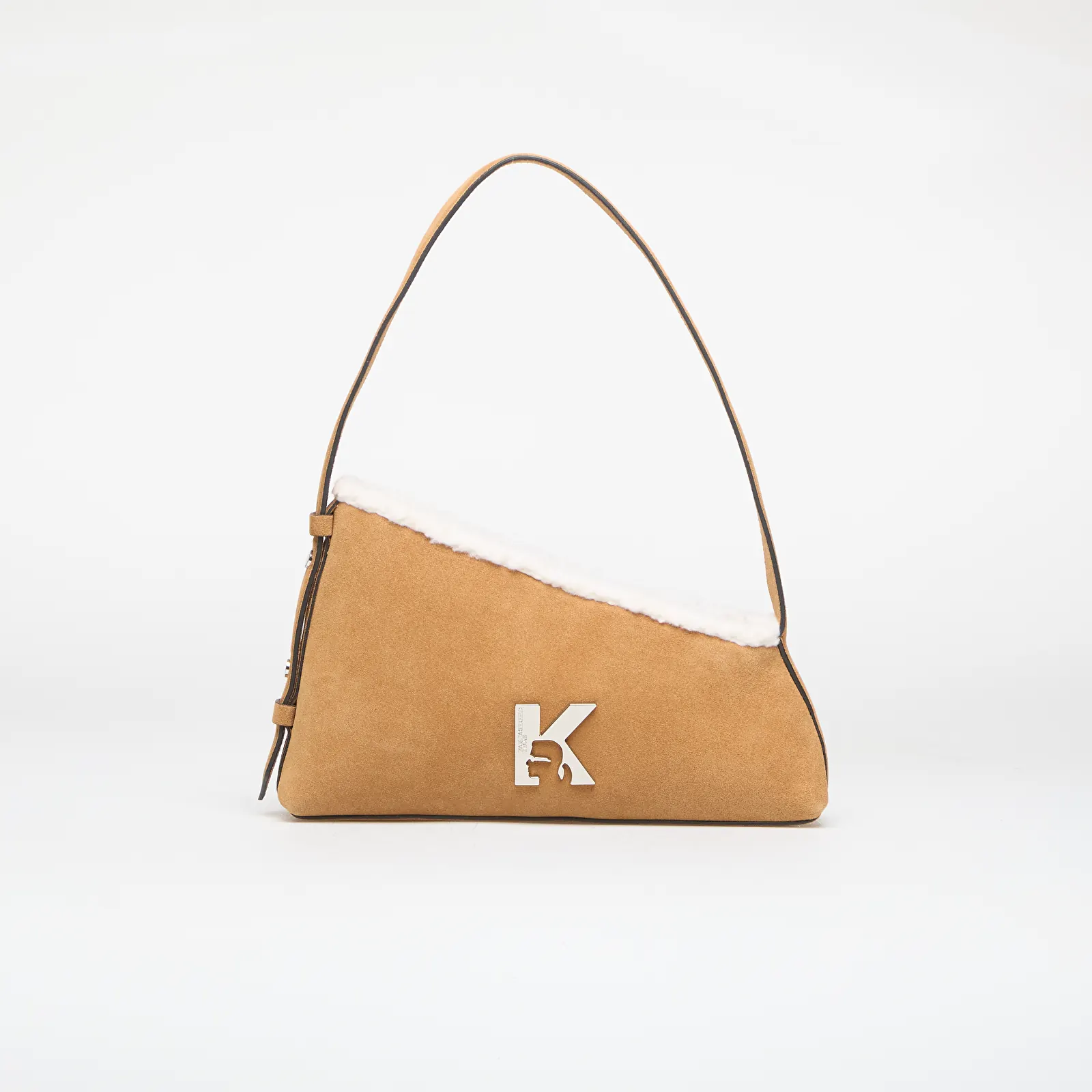 Bolsas de ombro Karl Lagerfeld Jeans Geo Suede Shoulder Bag Fur Brown
