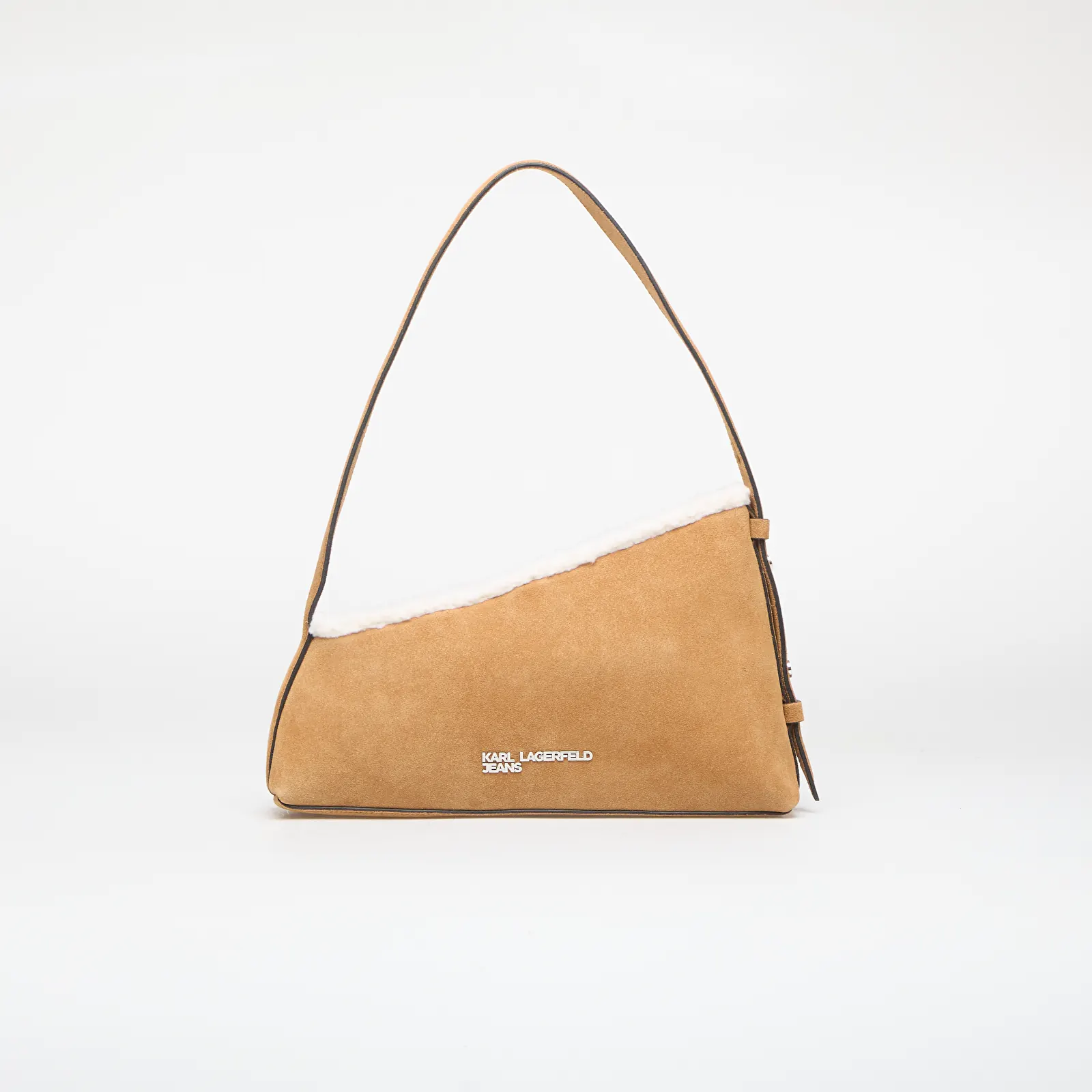 Bolsas de ombro Karl Lagerfeld Jeans Geo Suede Shoulder Bag Fur Brown