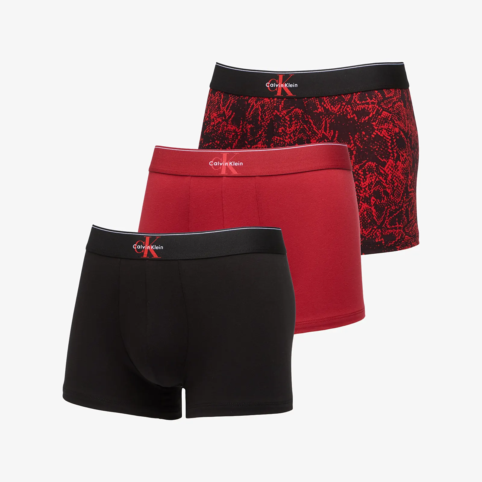 Чоловічі шорти Calvin Klein Trunk 3-Pack Red