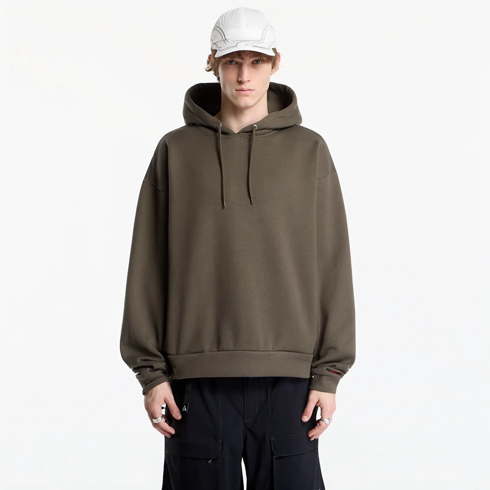 Sweatshirts för män The North Face TNF RB Hoodie New Taupe Green