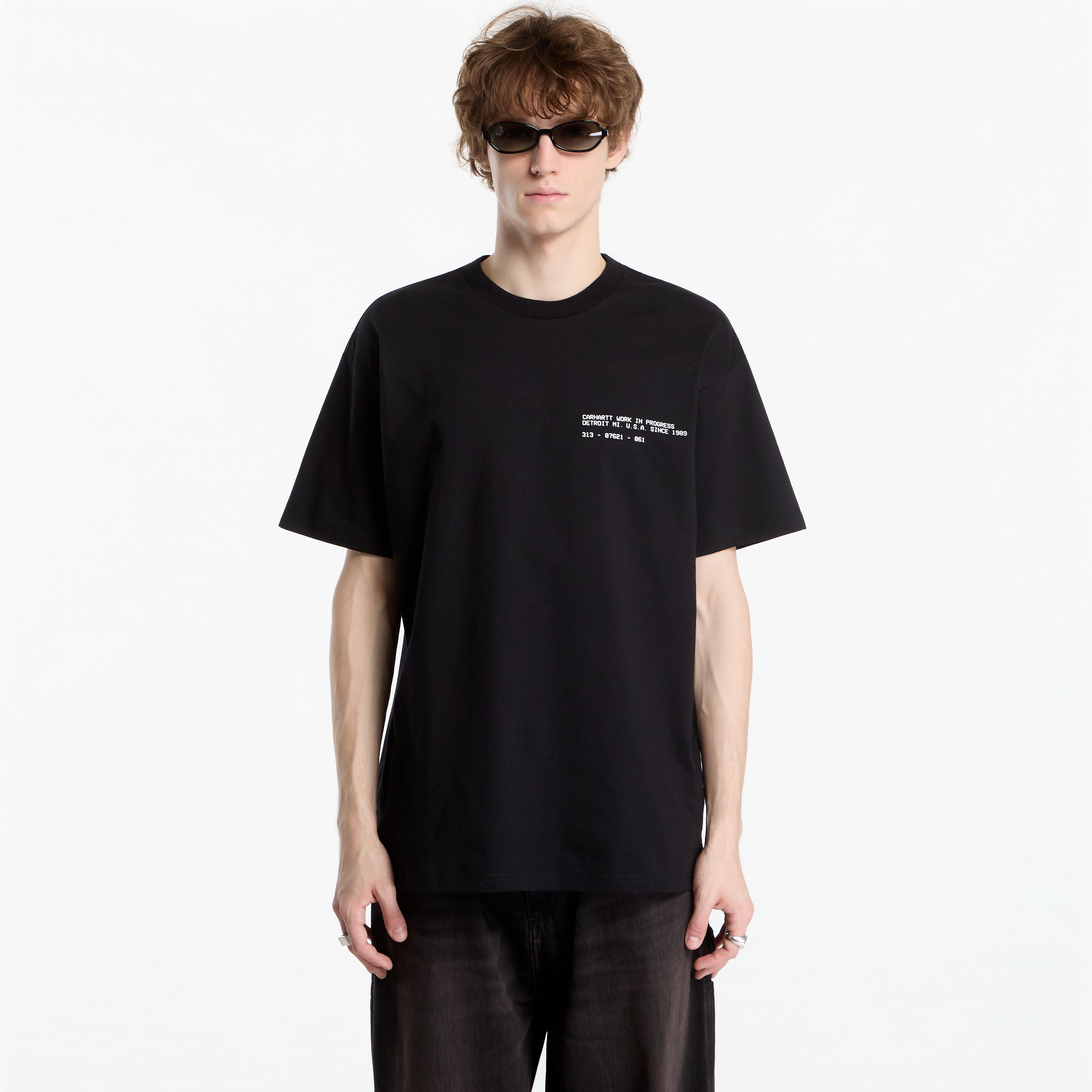 Тениска Carhartt WIP S/S Feather Progress T-Shirt UNISEX Black M
