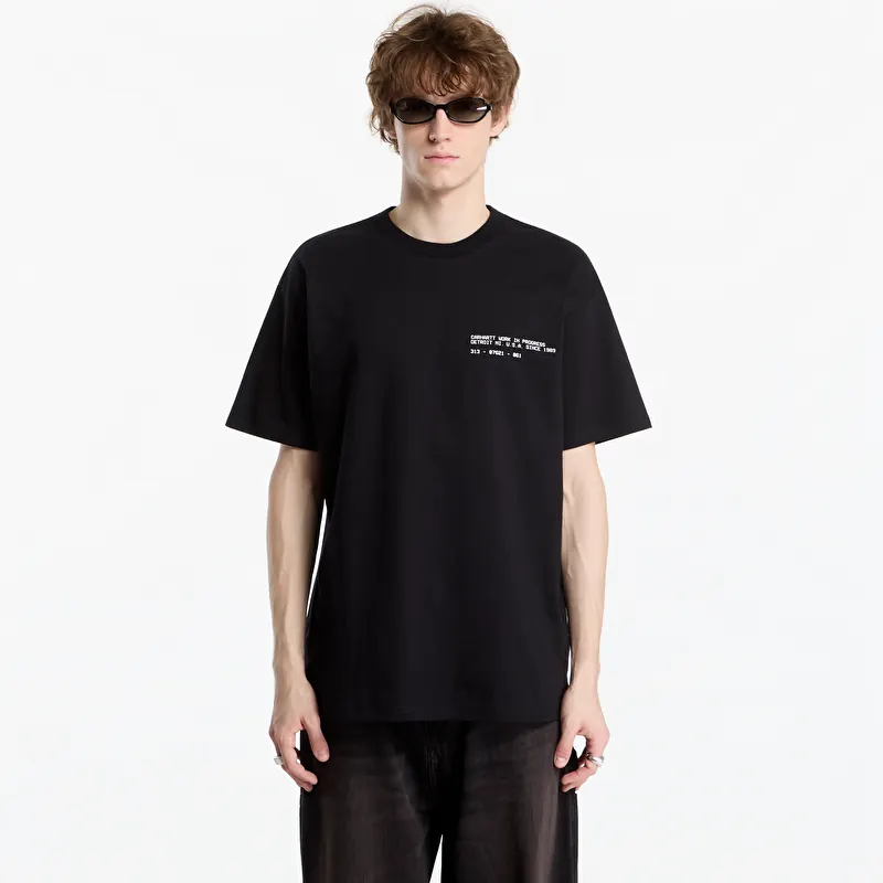 T-shirt Carhartt WIP S/S Feather Progress T-Shirt UNISEX Black