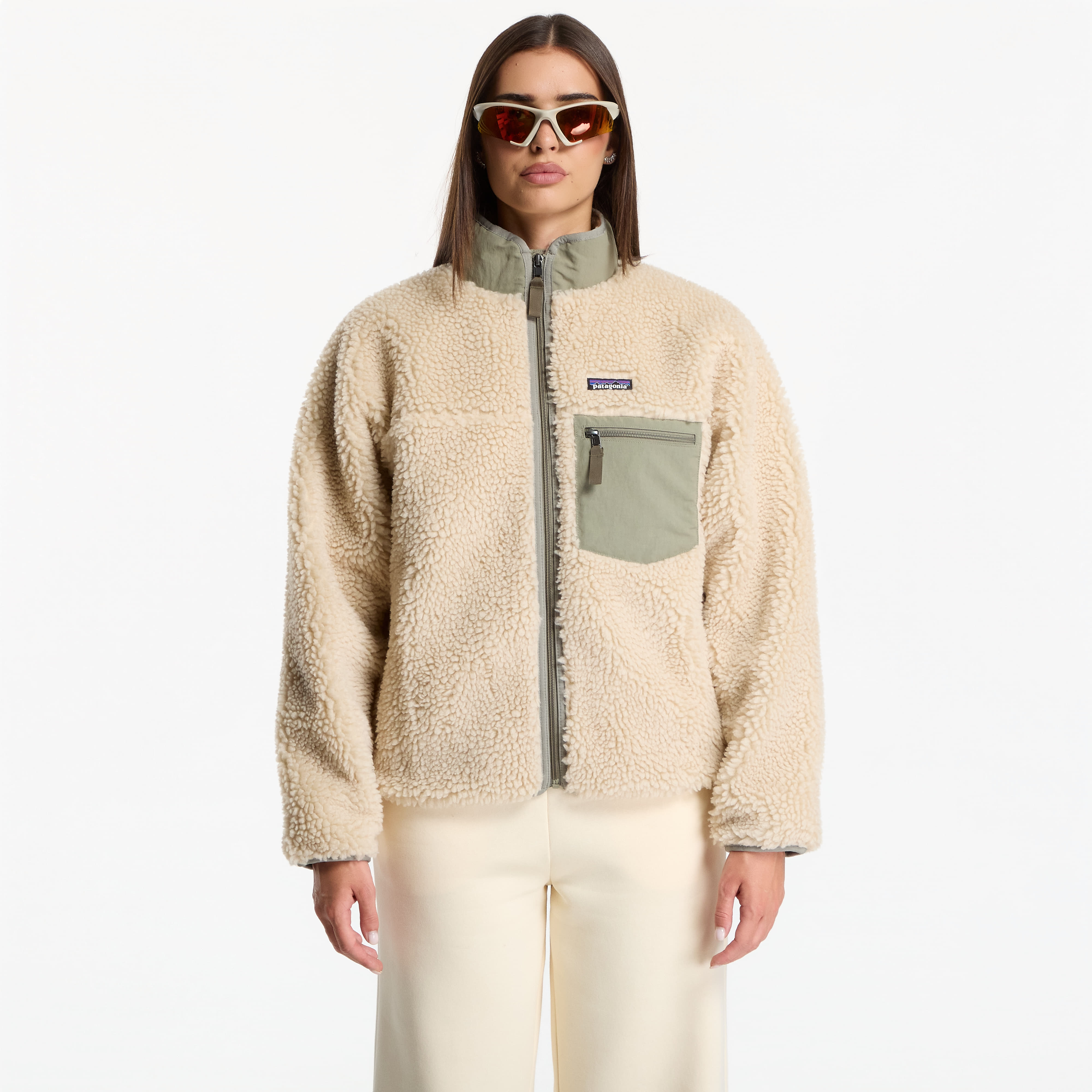 Bunda Patagonia W's Classic Retro-X Jacket Dark Natural/ River Rock Green M
