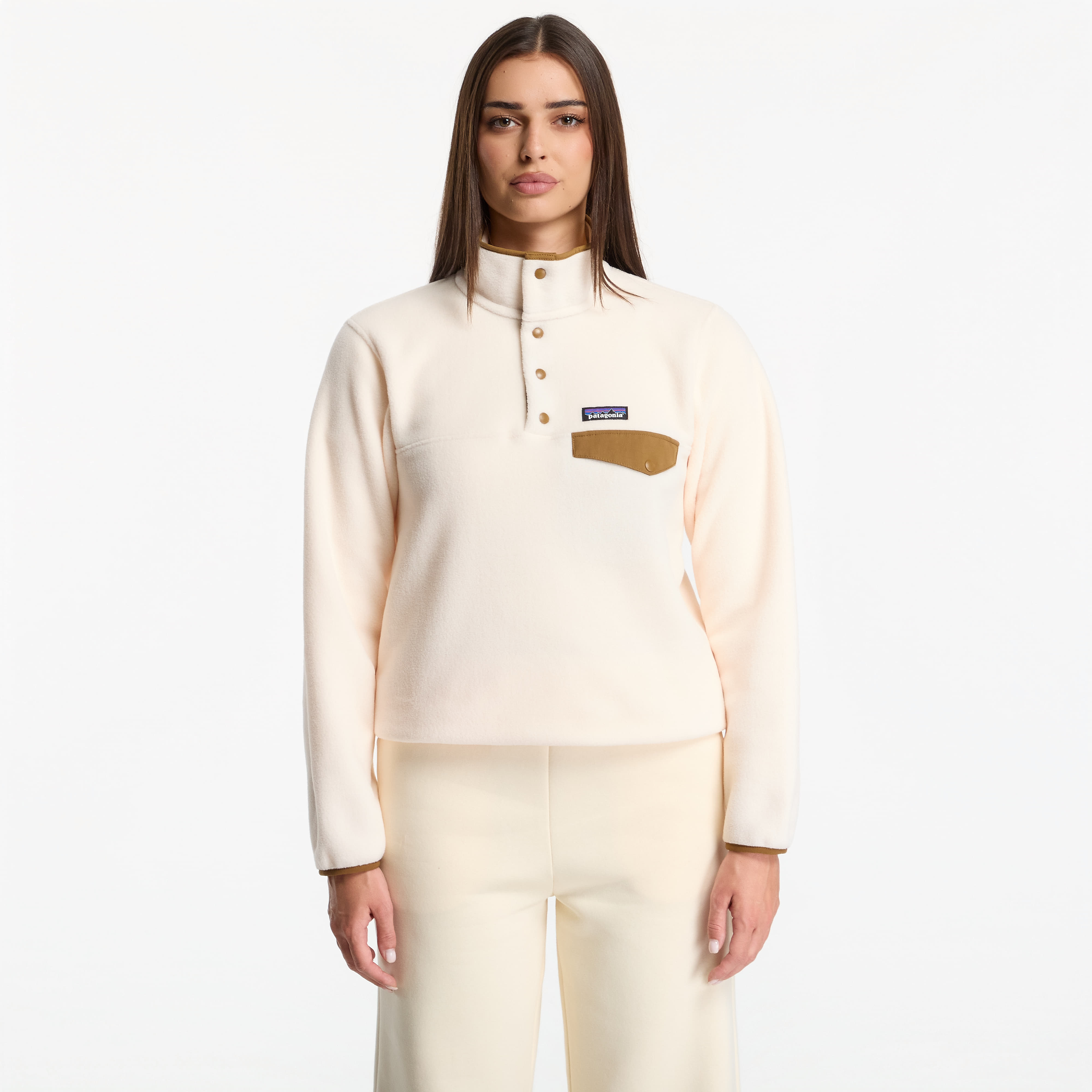 Суитшърт Patagonia W's LW Synch Snap-T P/O Natural M