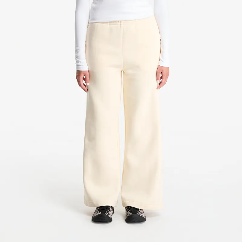 Потници Urban Classics Ladies Fluffy Wideleg Trackpants White Sand