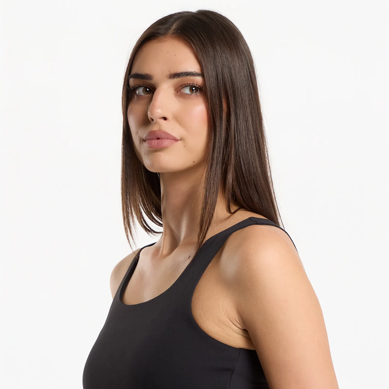 Топы Urban Classics Ladies Cropped Polyamide Top Black