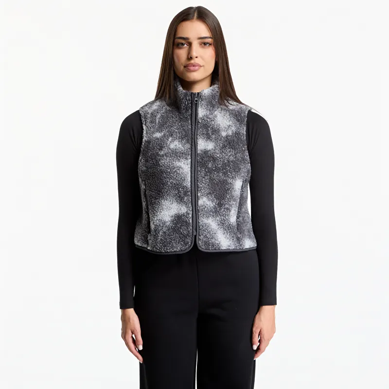 Елек Urban Classics Printed Sherpa Vest Grey Tie Dye